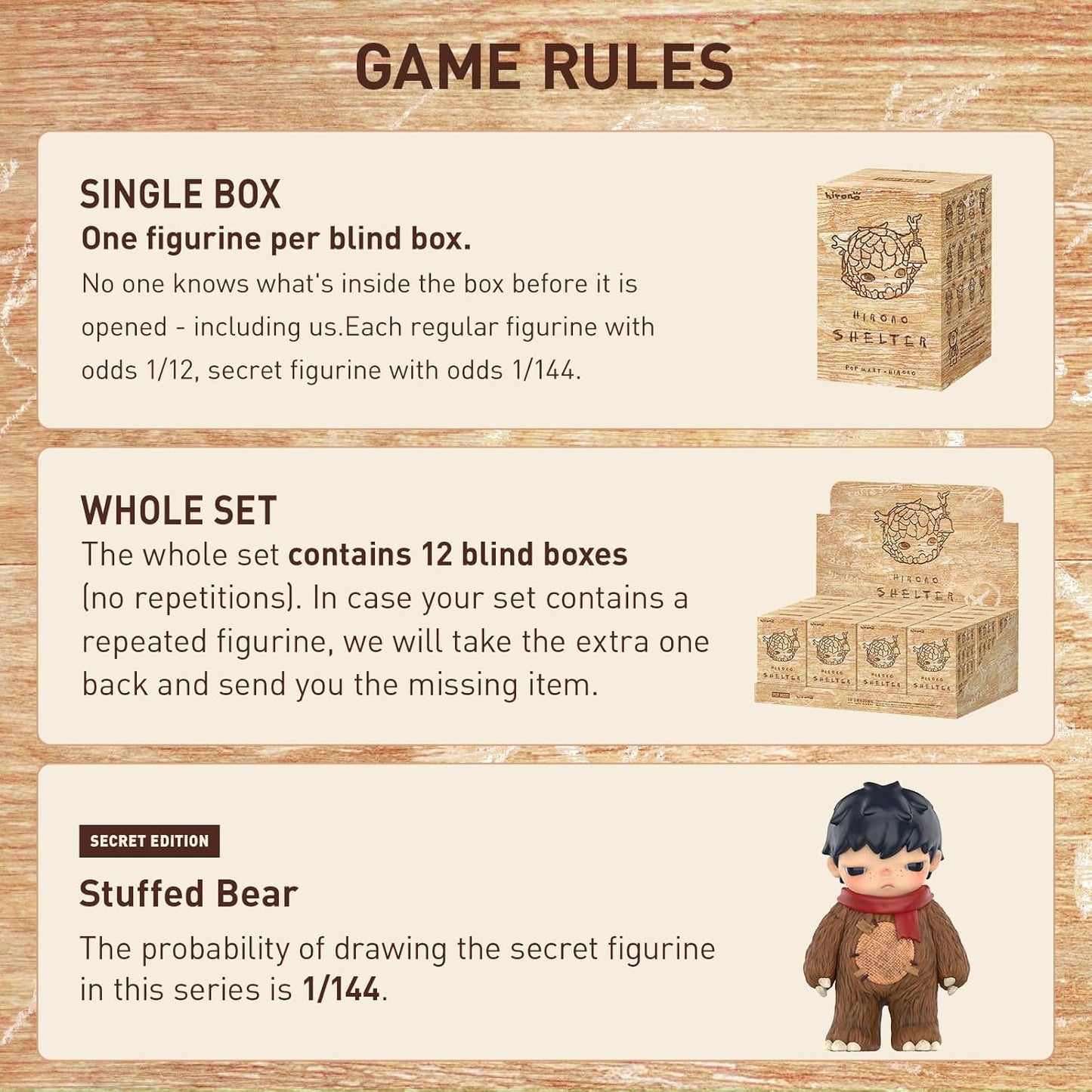 Hirono Shelter Series Figures, HIRONO Blind Box Figures, Random Design Action Figures Collectible Toys Home Decorations, Holiday Birthday Gifts for Boys and Girls, Single Box