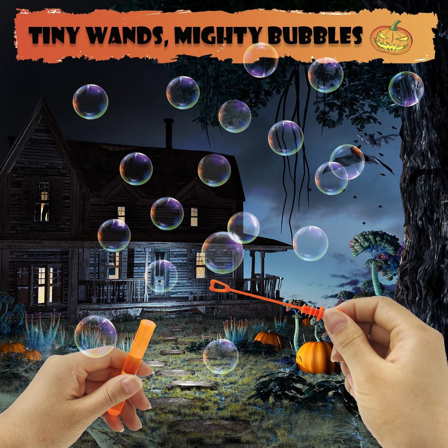 Halloween Party Favors Supplies for Kids 100 Pack – Bulk Giveaways Handouts,Boo Basket Pinata Goodie Bag Stuffers Fillers,Trick or Treat Toys,Classroom Prizes Gifts Activities for Toddlers Boys Girls