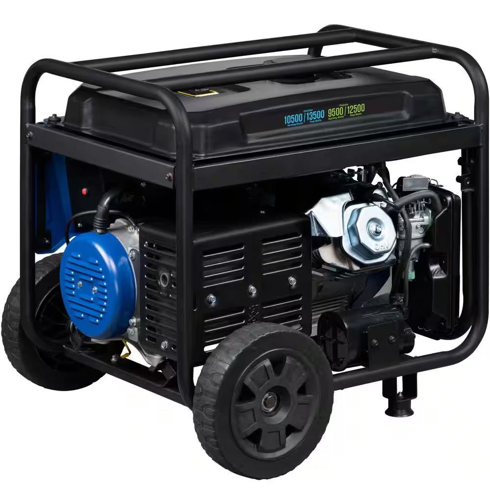 13,500-Watt/10,500-Watt Remote Start Dual Fuel Gas and Propane Portable Generator with 50A Outlet, CO Sensor
