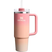 Quencher H2.0 Tumbler with Handle and Straw 30 Oz | Flowstate 3-Position Lid | Cup Holder Compatible for Travel | Insulated Stainless Steel Cup | Bpa-Free | Cherry Blossom