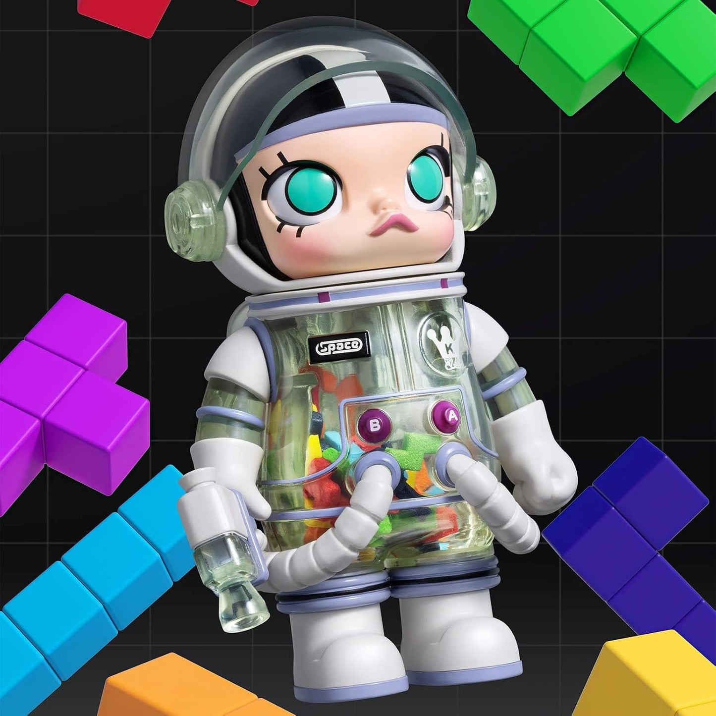 MEGA Space Molly 100% Series 3, Molly Blind Box Figures, Random Design Action Figures Collectible Toys Home Decorations, Holiday Birthday Gifts for Boys and Girls, Whole Set