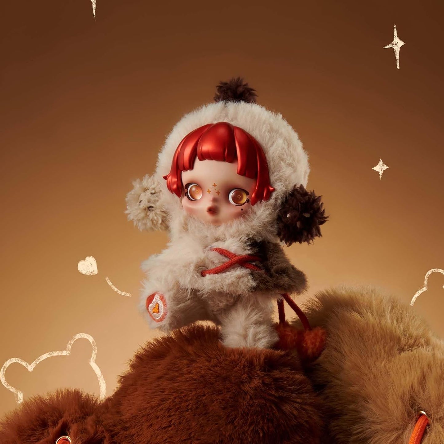 SKULLPANDA Winter Symphony Series, Blind Box Figures, Random Design Figures Collectible Toys Home Decorations, Holiday Birthday Gifts, Single Box