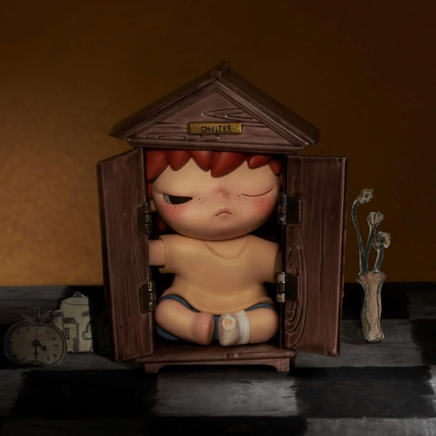 Hirono Shelter Series Figures, HIRONO Blind Box Figures, Random Design Action Figures Collectible Toys Home Decorations, Holiday Birthday Gifts for Boys and Girls, Single Box
