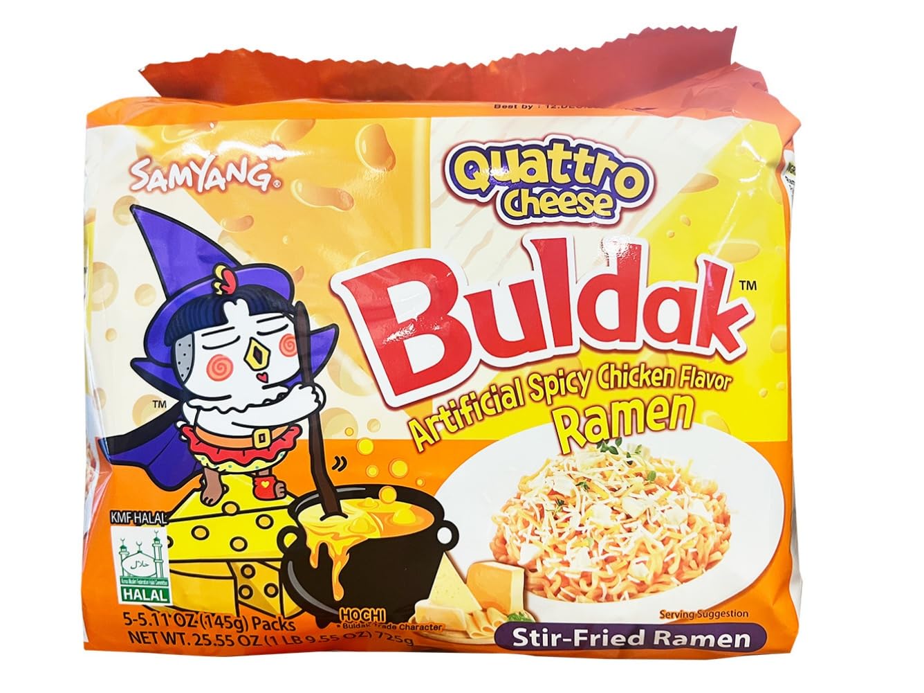 Quattro Cheese Flavor Buldak Ramen Pack of 5