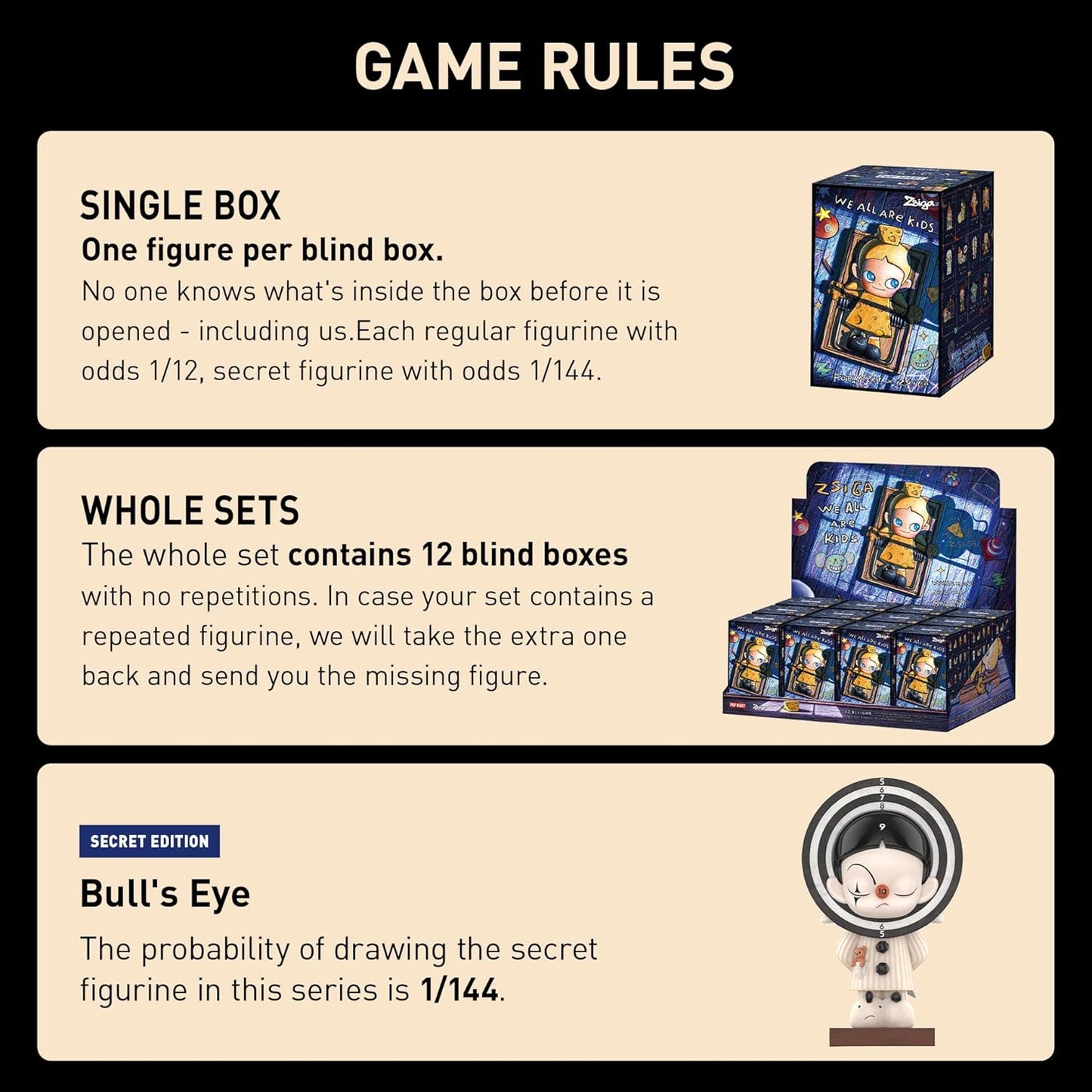 Zsiga We All Are Kids Series Figures, Zsiga Blind Box Figures, Random Design Action Figures Collectible Toys Home Decorations, Holiday Birthday Gifts, Single Box