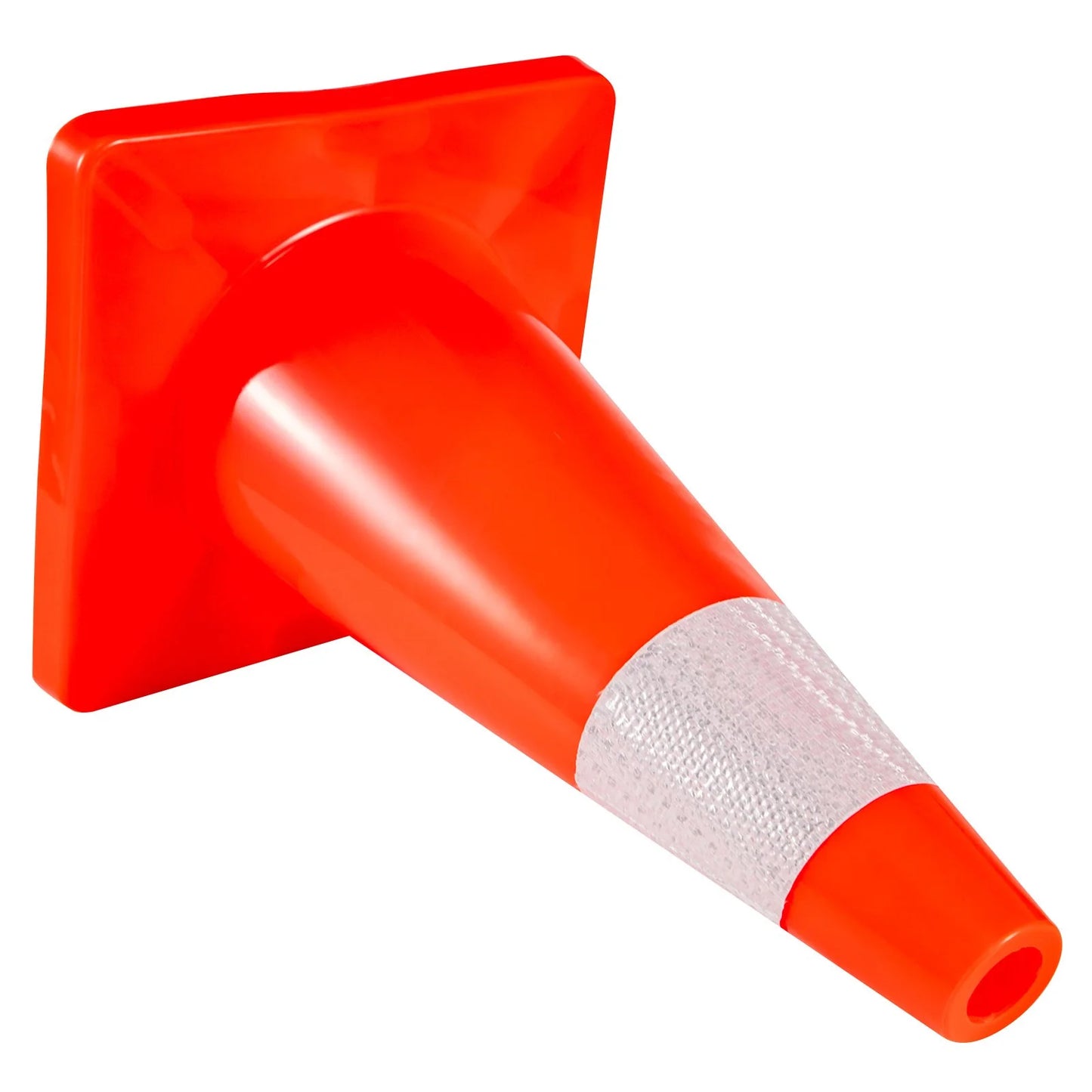 VEVOR 20Pack 18 Traffic Cones, Safety Road Parking Cones PVC Base, Orange Traffic Cone with Reflective Collars, Hazard Construction Cones for Home Traffic Parking