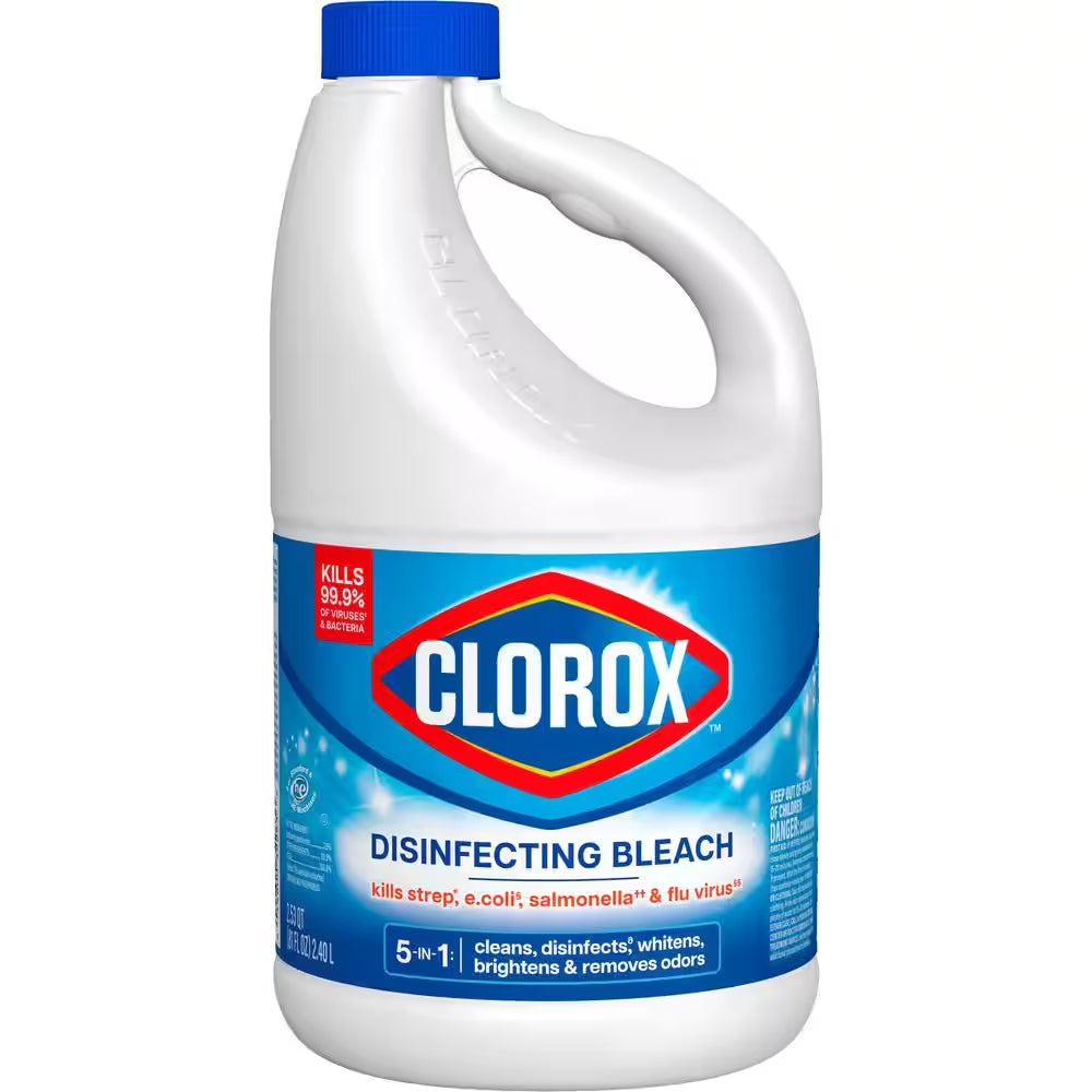 Concentrated Regular Disinfecting Liquid Laundry Bleach, 81 Fl.Oz. 6-Pack