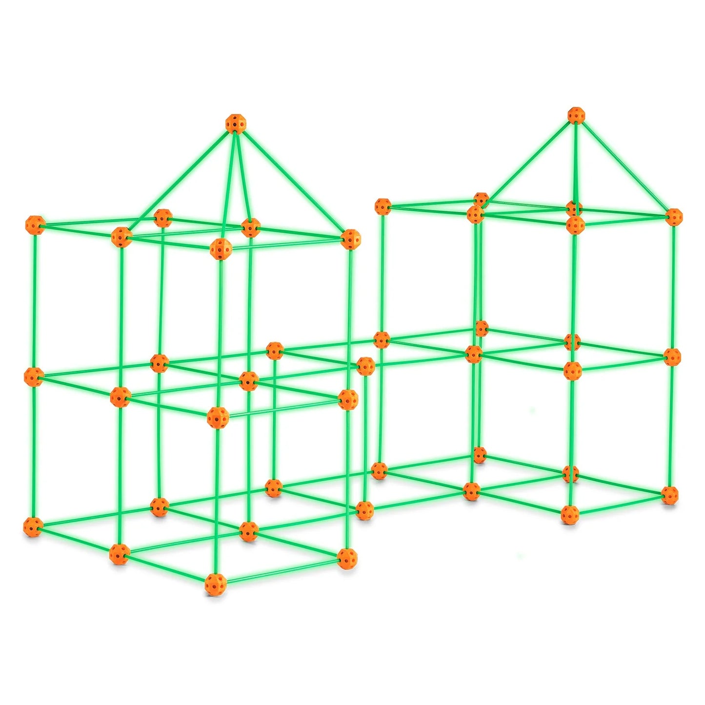 Glow in the Dark! Christmas Gift! VEVOR Tent Fort Building Kit for Kid Glow in the Dark STEM Construction Toy 140P