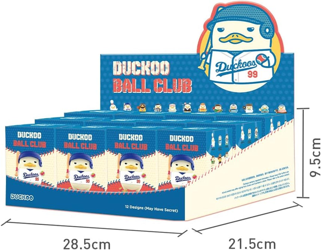 DUCKOO Ball Club Series, 12Pcs DUCKOO Blind Box Figures, Random Design Action Figures Collectible Toys Home Decorations, Holiday Birthday Gifts for Girls and Boys, Whole Set