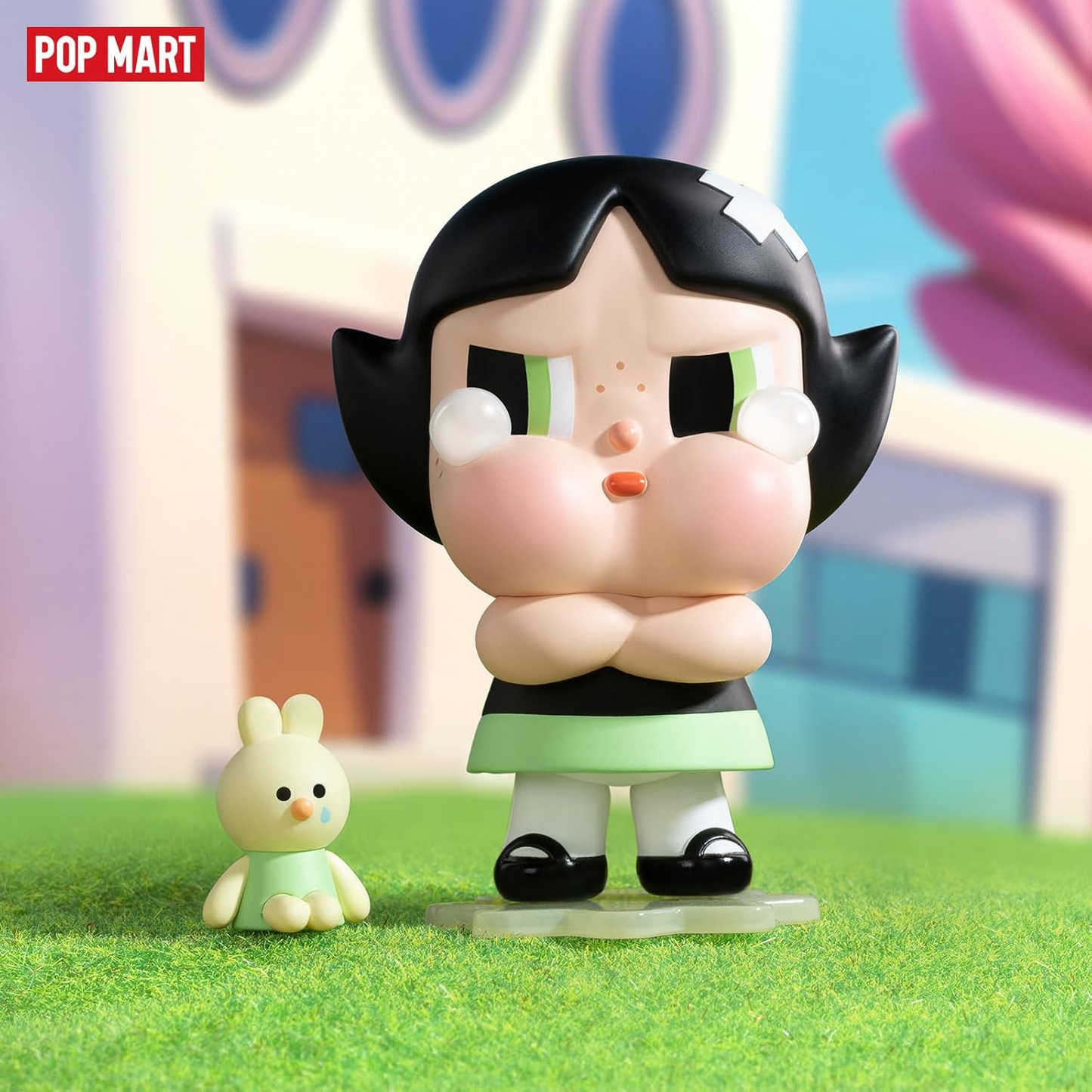 CRYBABY X Powerpuff Girls Series Figures, 12Pcs CRYBABY Blind Box Figures, Random Design Action Figures Collectible Toys Home Decorations, Holiday Birthday Gifts for Girls and Boys, Whole Set