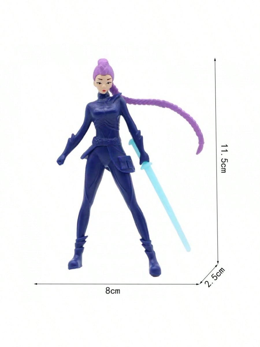 5pcs K-pop Action Figure Set – Derpys Tiger, Rumi, Mira, Zoey & Sussy Collectible Dolls for Fans