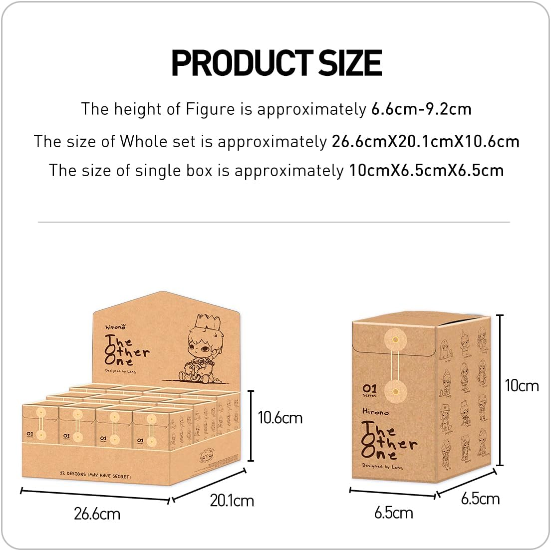 Hirono the Other One Blind Box Figures, Random Design Box Toys for Modern Home Decor, Collectible Toy Set for Desk Accessories, 1PC