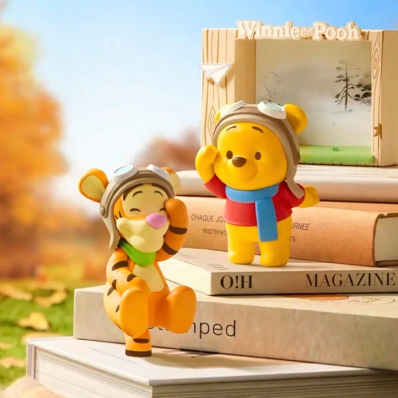 🍂 MINISO Disney Winnie the Pooh Autumn Outing Series Blind Box – Landscape Resin Collectible (1 Random Box)