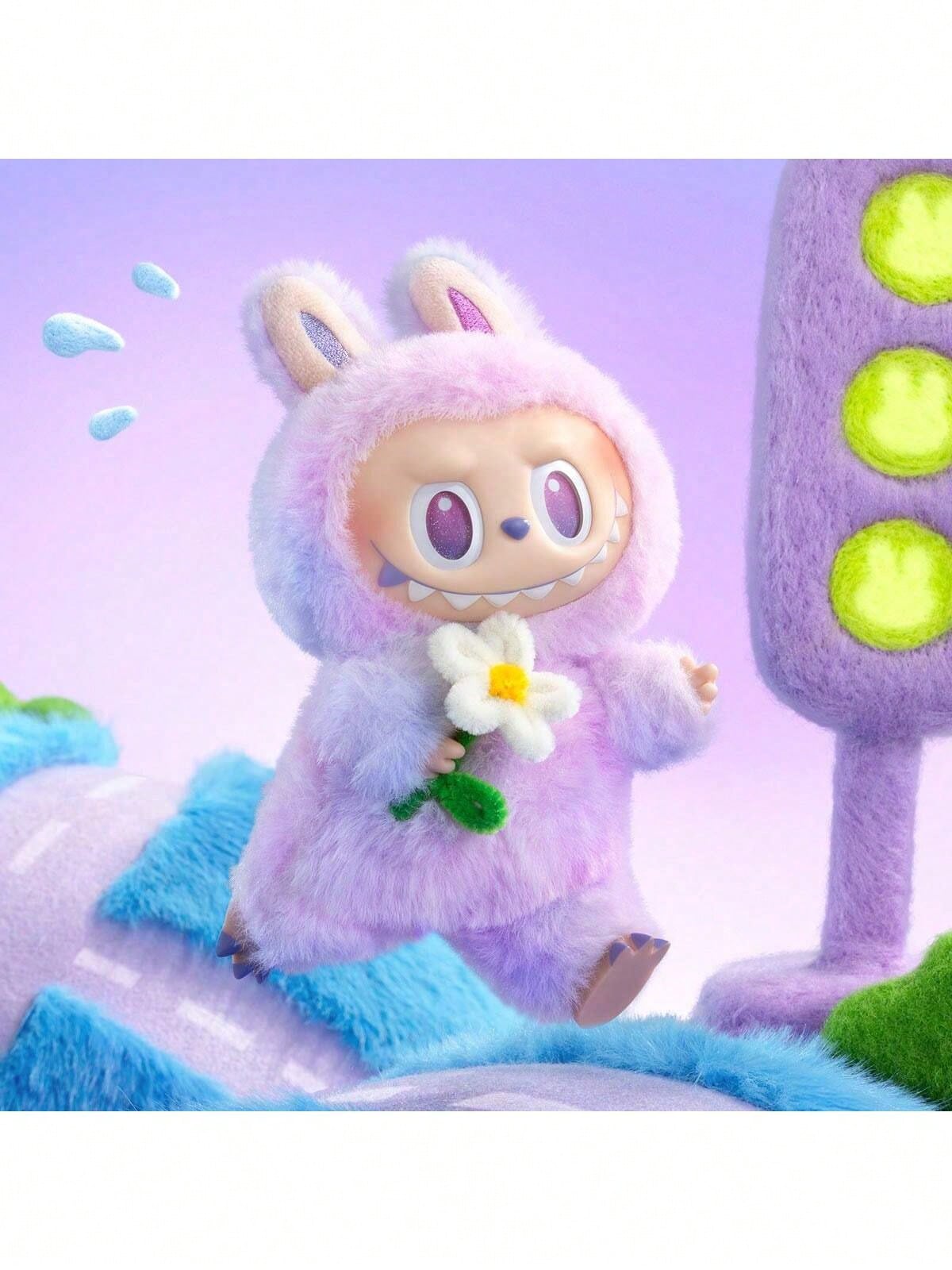) 🧸 POP MART Labubu THE MONSTERS 3.0 Plush Keychain Blind Box – Authentic Mystery Collectible (1 Box)