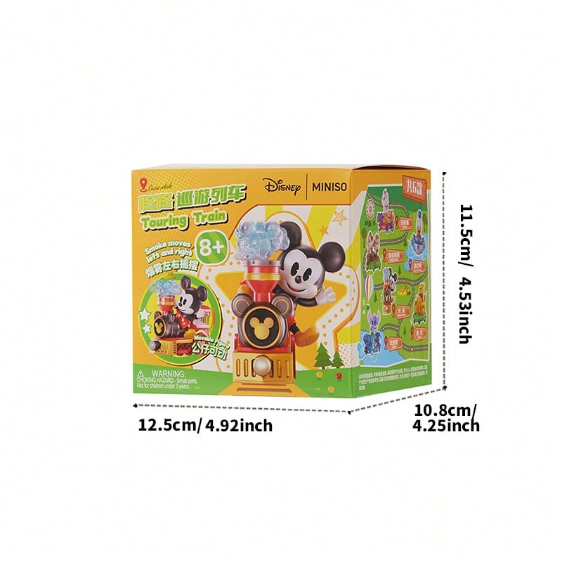 ๐ MINISO Disney Classic Characters Blind Box โ Fun Bumper Car & Steam Train Mystery Figure (1 Random Box)