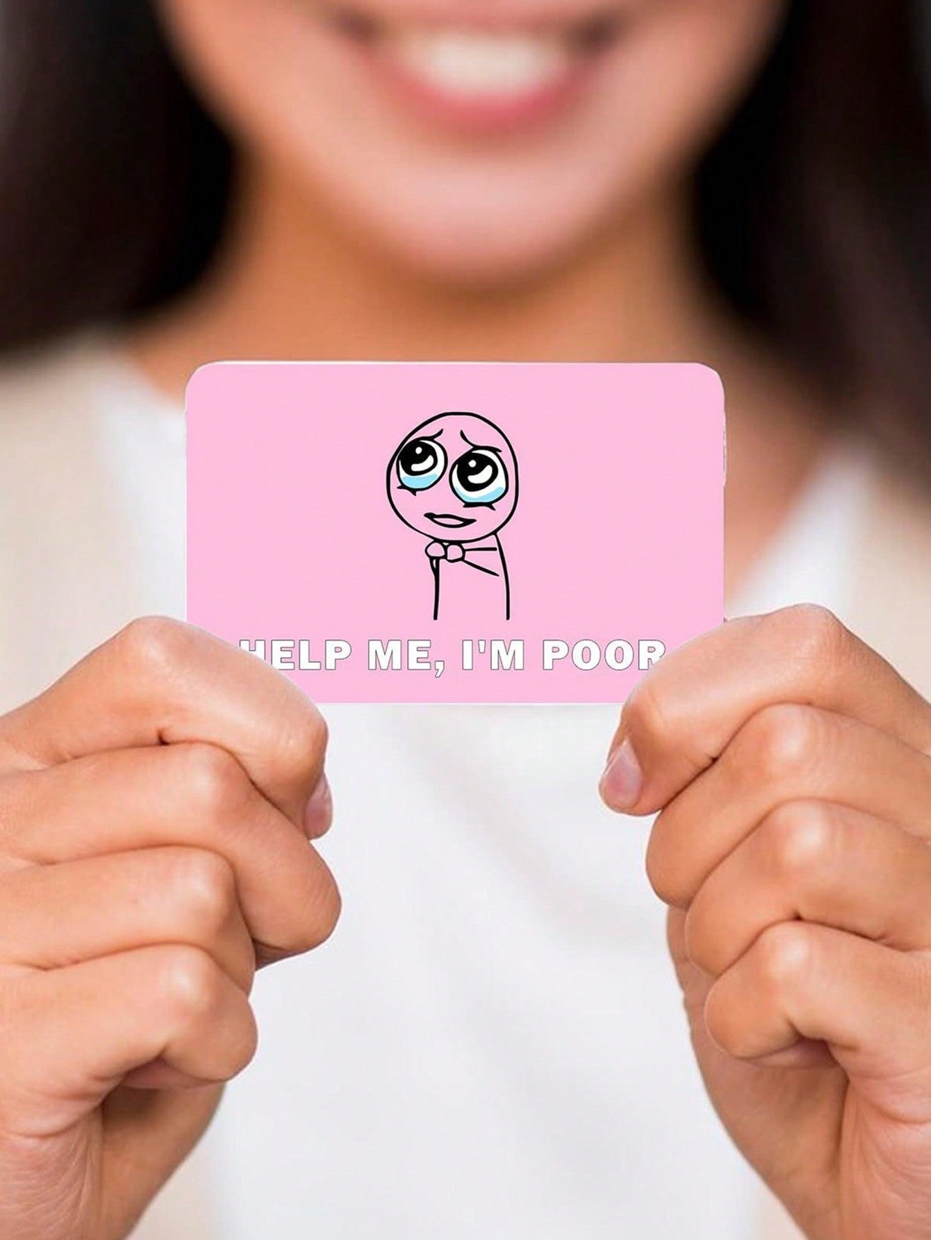 Funny Pink Credit Card Stickers – 1Pc/3Pcs Set, Durable Decorative Card Skins for Bank, Debit & Transportation Cards