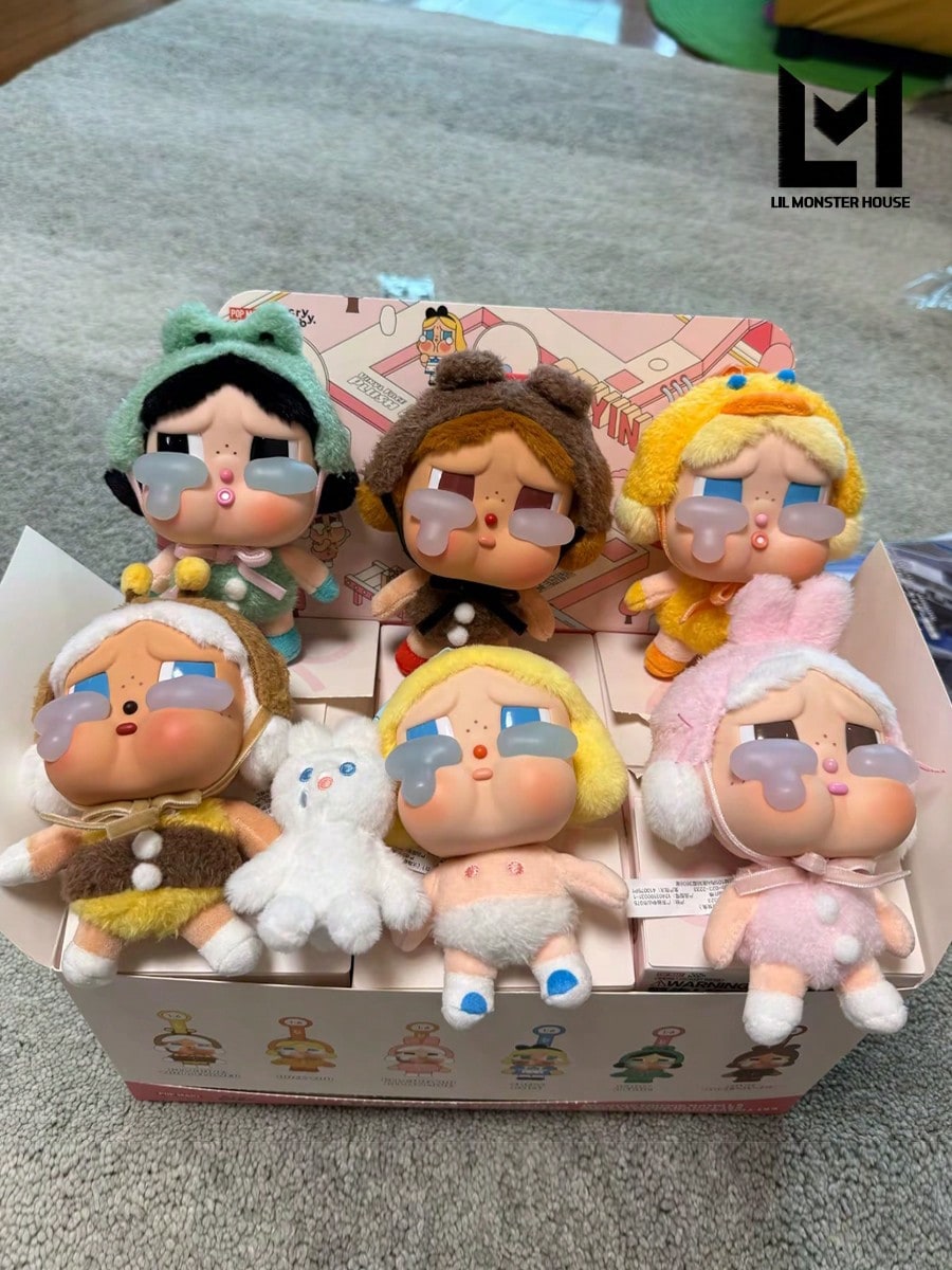 POP MART CRYBABY Tears Factory Series; Resin Face Pendant;100% Authentic-Bag&Car Pendant-Holiday Gift- Sealed Mystery Box-Random Sealed Collectible(Only One Box)Final Sell