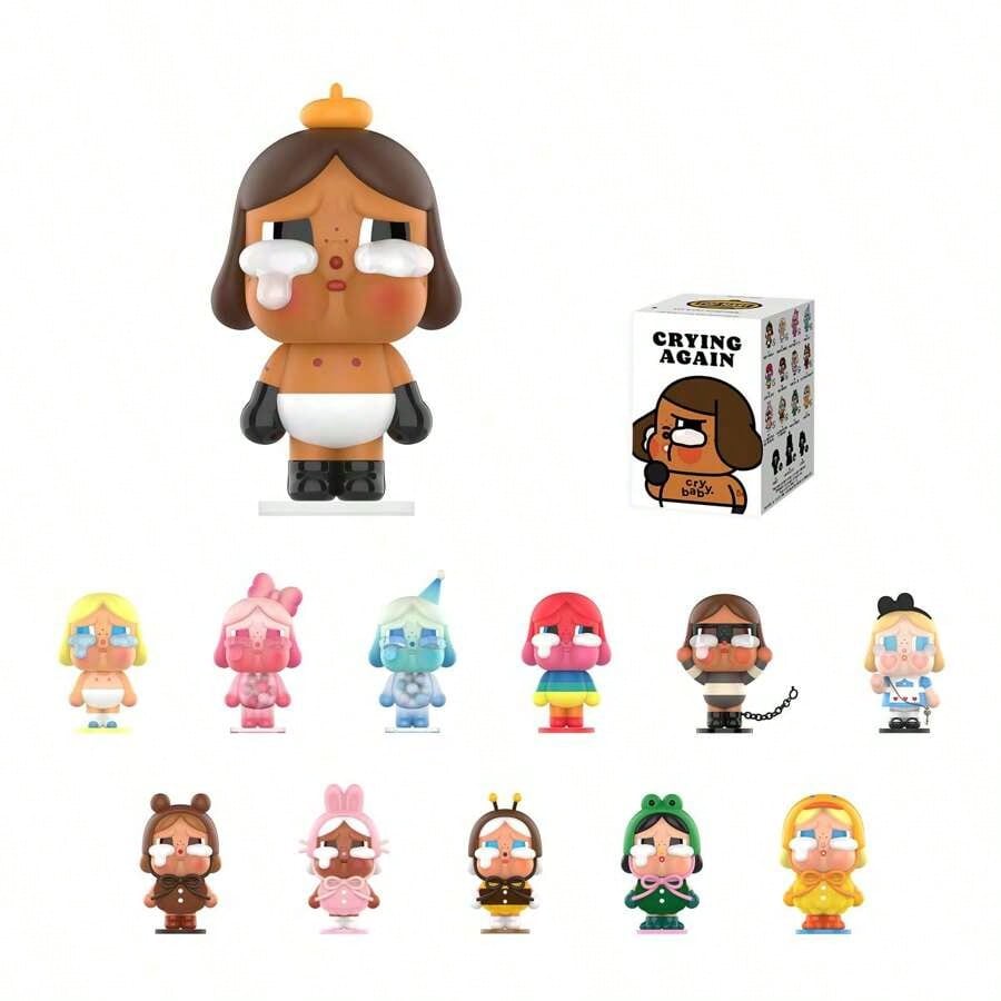 POP MART CRYBABY Tear Factory Collection; Resin Face Pendant; 100% Authentic - Bag & Car Pendant - Holiday Gift Doll - Sealed Mystery Box - Random Sealed Collectible (One Box Only) Final Sell