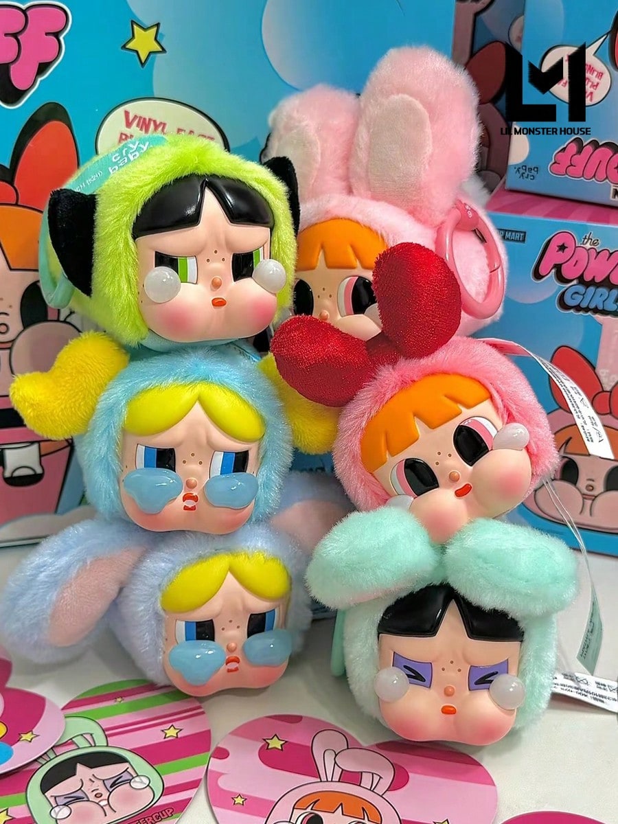 POP MART CRYBABY Vinyl Face Plush Blind Box ,100% Authentic-Bag&Car Pendant-Holiday Gift- Sealed Mystery Box-Random Sealed Collectible(Only One Box)Final Sell