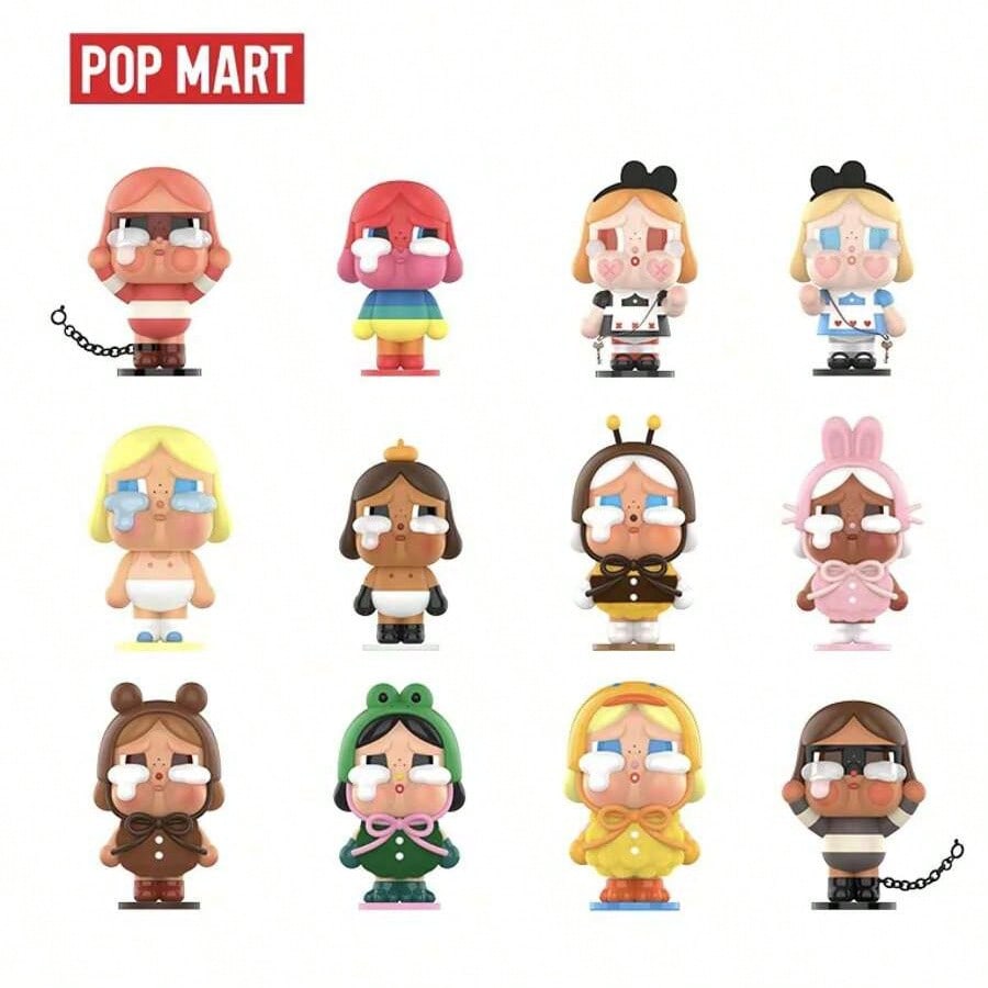 POP MART CRYBABY Tear Factory Collection; Resin Face Pendant; 100% Authentic - Bag & Car Pendant - Holiday Gift Doll - Sealed Mystery Box - Random Sealed Collectible (One Box Only) Final Sell