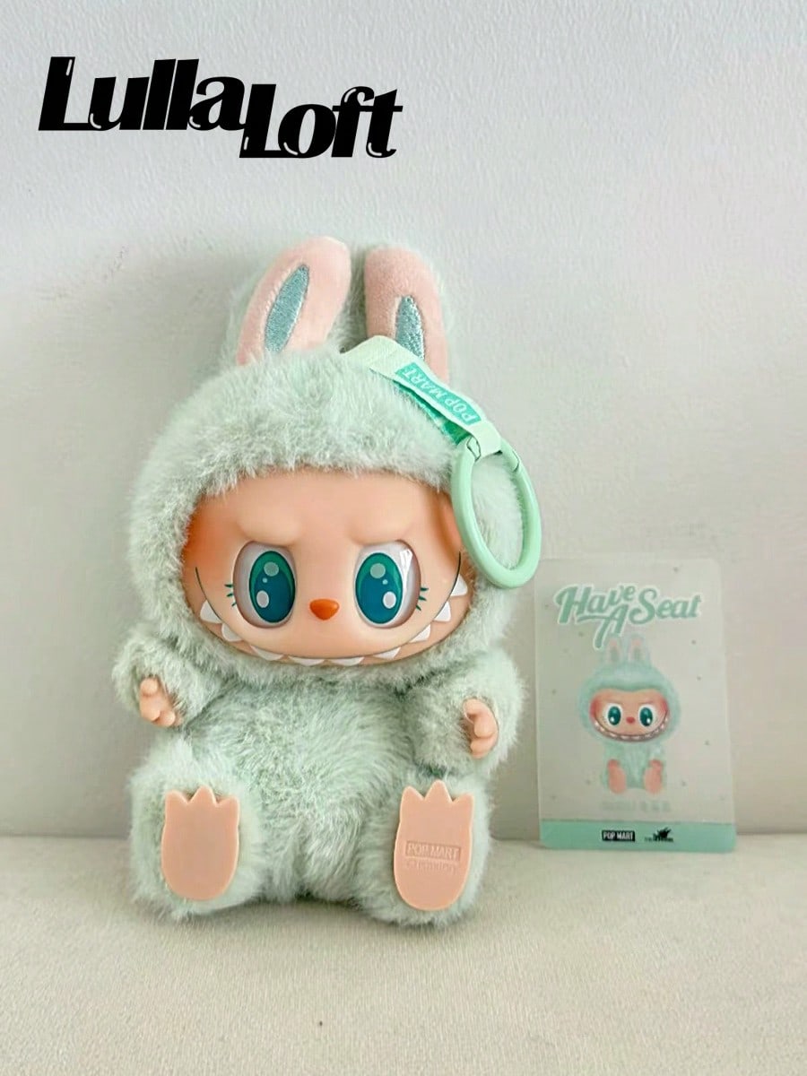 POP MART Labubu Blind Box Labubu THEMONSTERS Sit Sit Party Plush Blind Box-Keychains-Festival Gifts-Mystery Unboxing-Collectible,100% Authentic(Only One Box)Final Sell