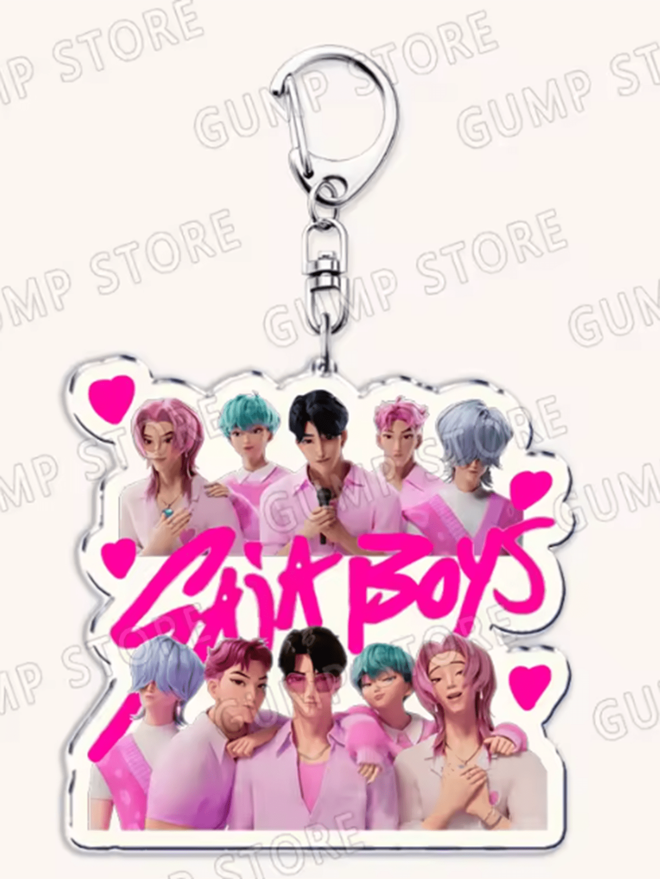 6/8-Pack Popular K-Pop TV Keychains — Rumi, Zoey & Jinu Enamel Bag Charms | Cute Keyrings for Fans, Friends & Gifts