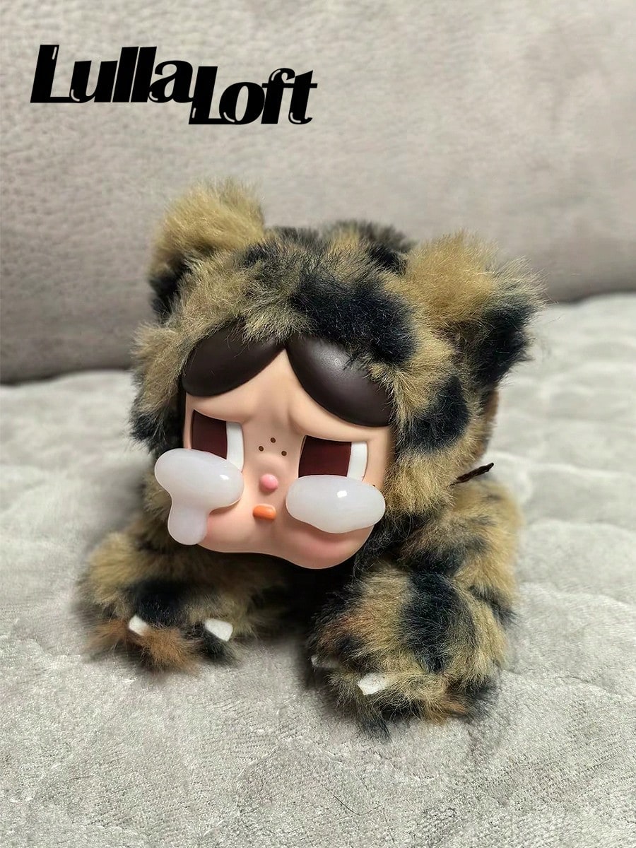 Pop Mart CryBABY Leopard Cat Series Toy Keychain Blind Box Single Pack-Keychains-Festival Gifts-Mystery Unboxing-Collectible,100% Authentic(Only One Box)While Stocks Last