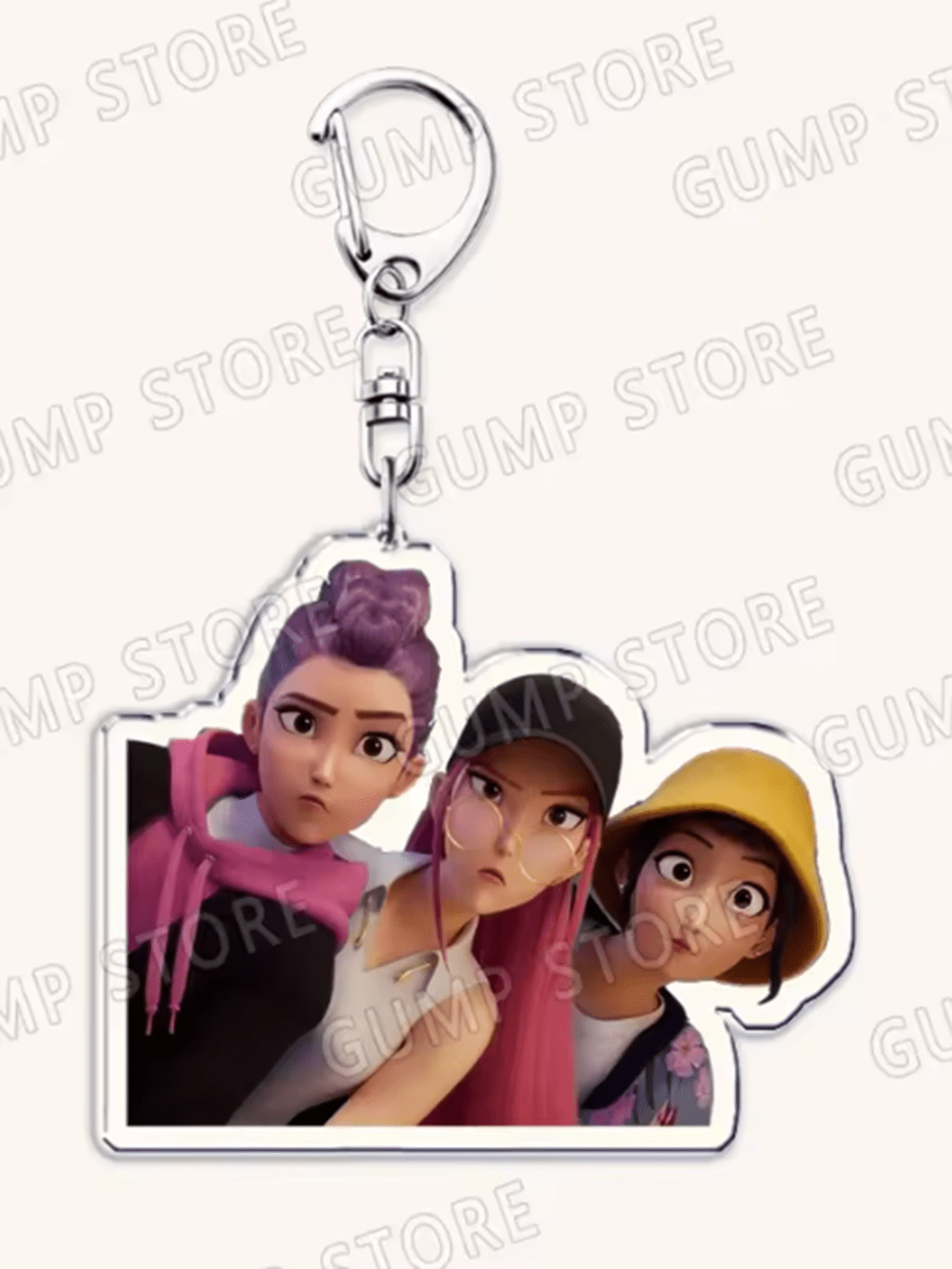 6/8-Pack Popular K-Pop TV Keychains — Rumi, Zoey & Jinu Enamel Bag Charms | Cute Keyrings for Fans, Friends & Gifts