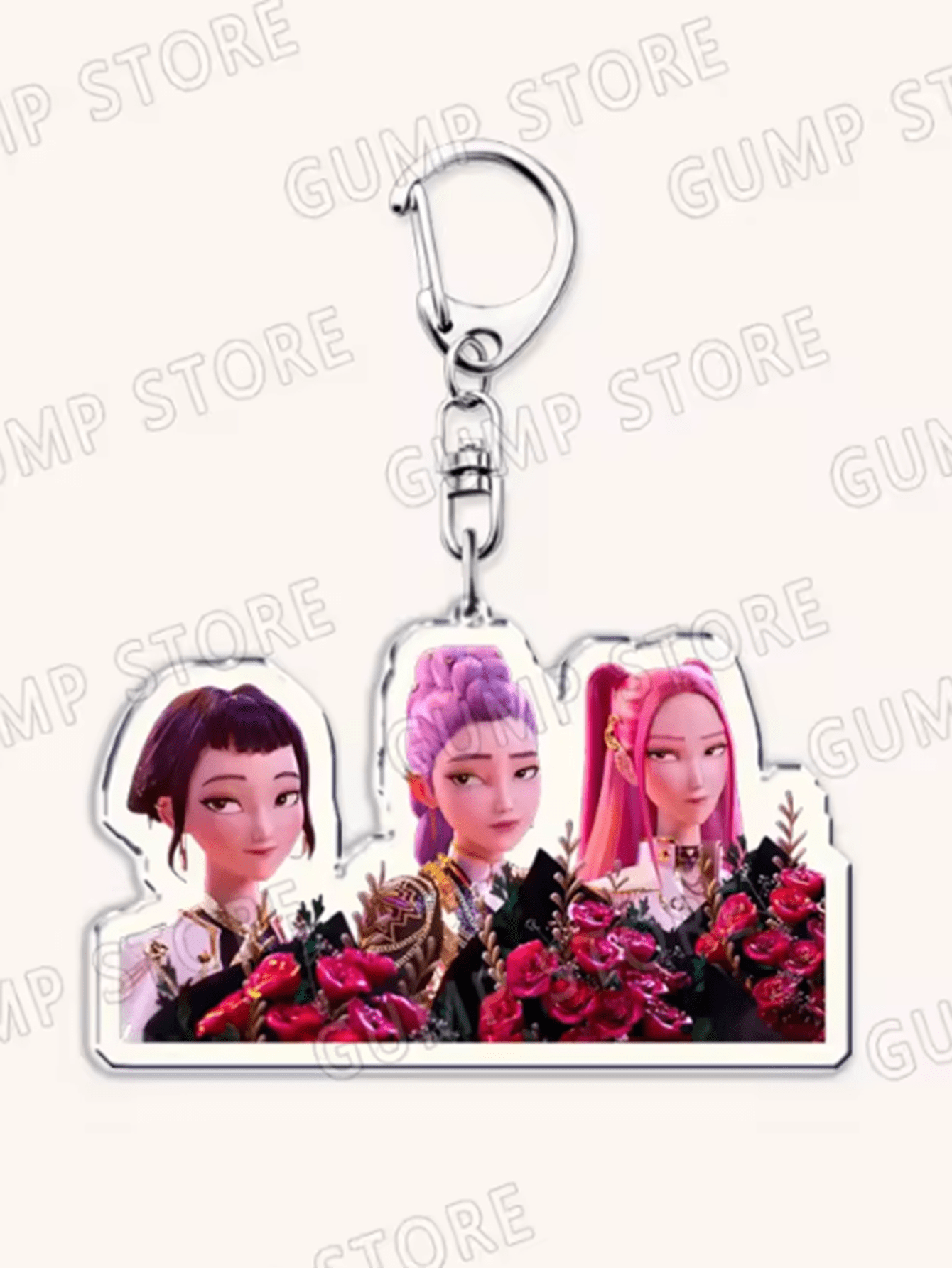 6/8-Pack Popular K-Pop TV Keychains — Rumi, Zoey & Jinu Enamel Bag Charms | Cute Keyrings for Fans, Friends & Gifts