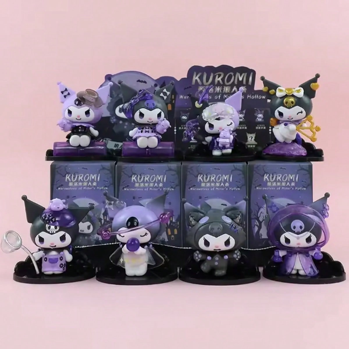 Sanrio Random Style 1Pc Or 8Pcs Kuromis Blind Box Werewolf Series High-Looking Action Figure Doll Anime Character Surprise Boxed Cute Collectible Model Decorations Decorative Accessories Hello Kittys Cat (Some Parts May Be Random)