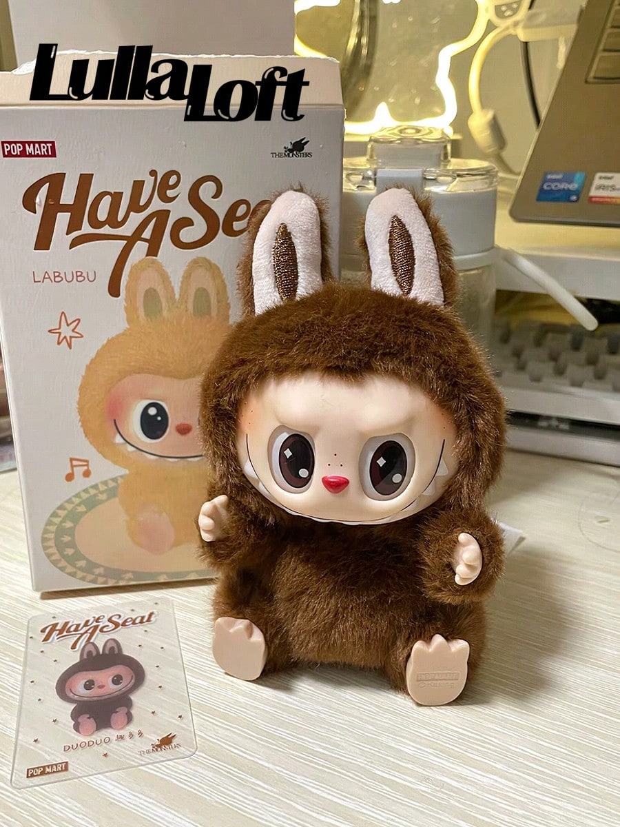 POP MART Labubu Blind Box Labubu THEMONSTERS Sit Sit Party Plush Blind Box-Keychains-Festival Gifts-Mystery Unboxing-Collectible,100% Authentic(Only One Box)Final Sell