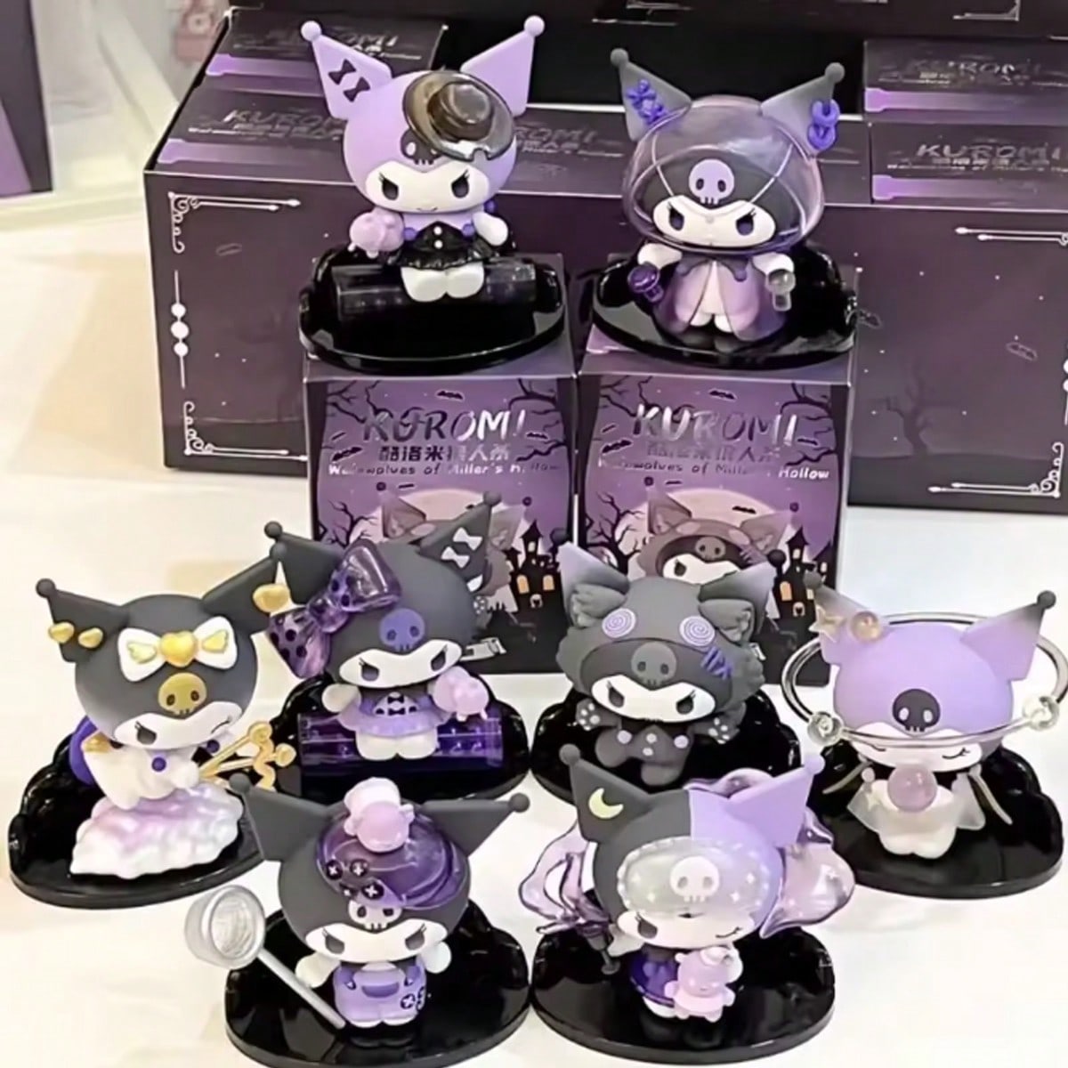 Sanrio Random Style 1Pc Or 8Pcs Kuromis Blind Box Werewolf Series High-Looking Action Figure Doll Anime Character Surprise Boxed Cute Collectible Model Decorations Decorative Accessories Hello Kittys Cat (Some Parts May Be Random)