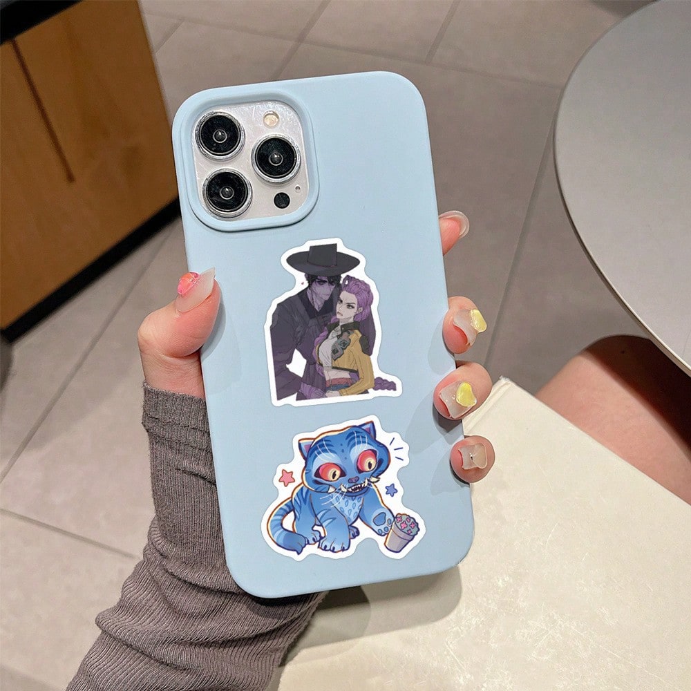55-Pack K-Pop Demon Hunters Graffiti Stickers — Cute Cartoon Aesthetic Vinyl Decals (Waterproof) for Laptops, Phones, Water Bottles, Skateboards & Gifts