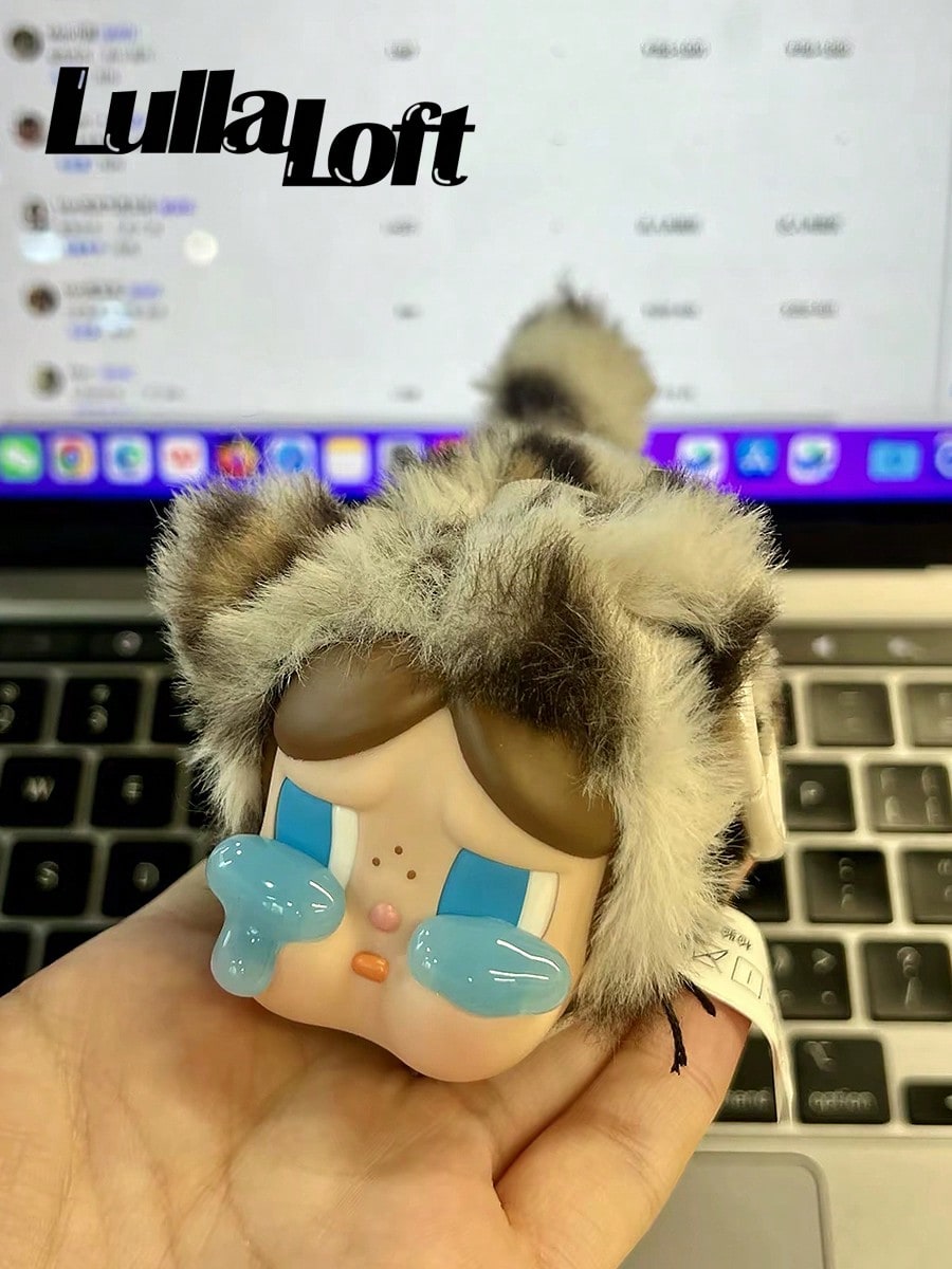 Pop Mart CryBABY Leopard Cat Series Toy Keychain Blind Box Single Pack-Keychains-Festival Gifts-Mystery Unboxing-Collectible,100% Authentic(Only One Box)While Stocks Last