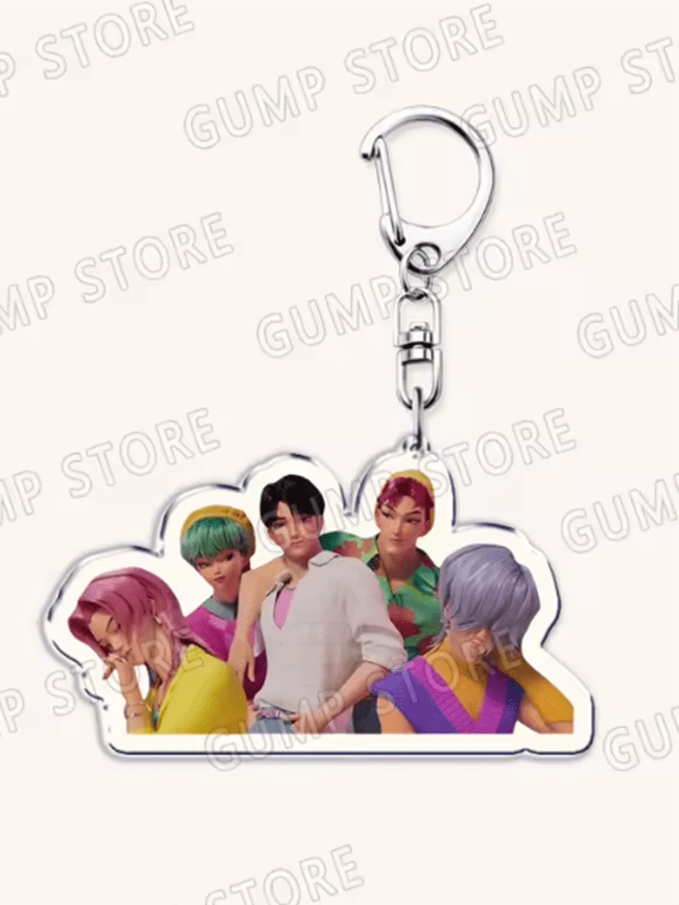 6/8-Pack Popular K-Pop TV Keychains — Rumi, Zoey & Jinu Enamel Bag Charms | Cute Keyrings for Fans, Friends & Gifts