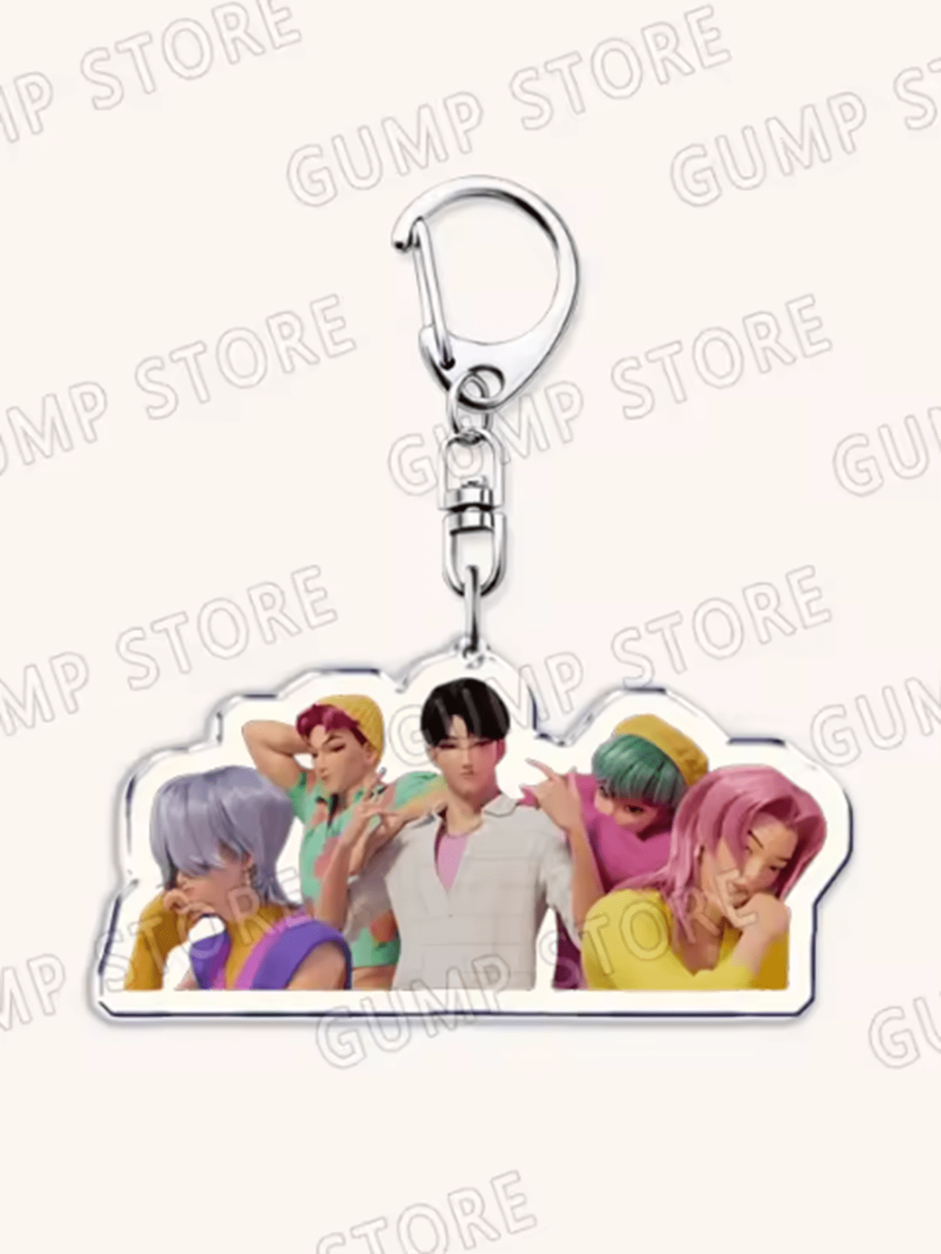 6/8-Pack Popular K-Pop TV Keychains — Rumi, Zoey & Jinu Enamel Bag Charms | Cute Keyrings for Fans, Friends & Gifts