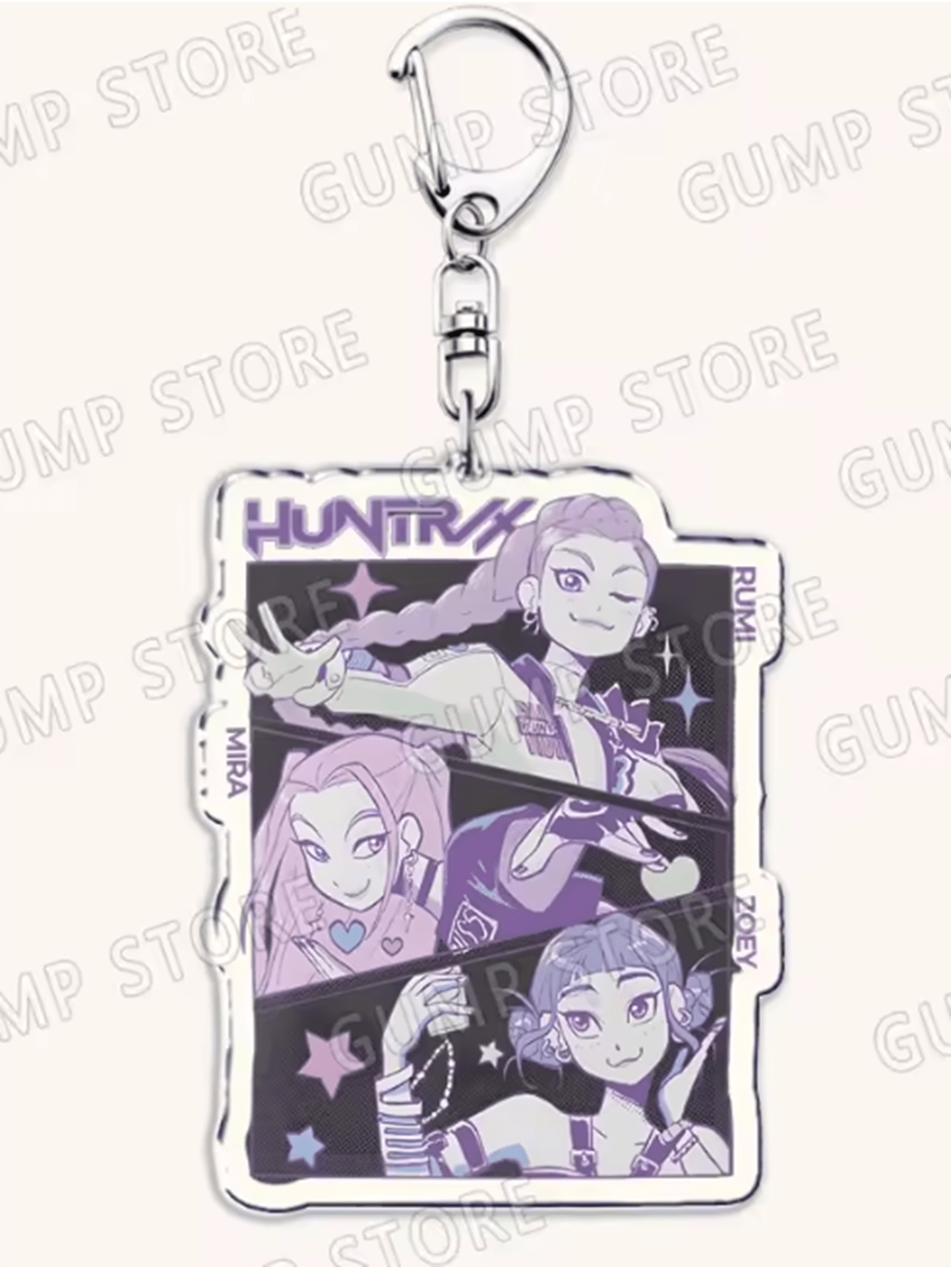 6/8-Pack Popular K-Pop TV Keychains — Rumi, Zoey & Jinu Enamel Bag Charms | Cute Keyrings for Fans, Friends & Gifts