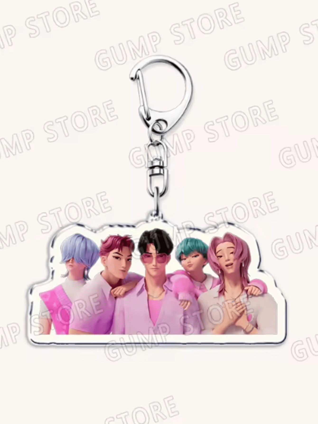6/8-Pack Popular K-Pop TV Keychains — Rumi, Zoey & Jinu Enamel Bag Charms | Cute Keyrings for Fans, Friends & Gifts