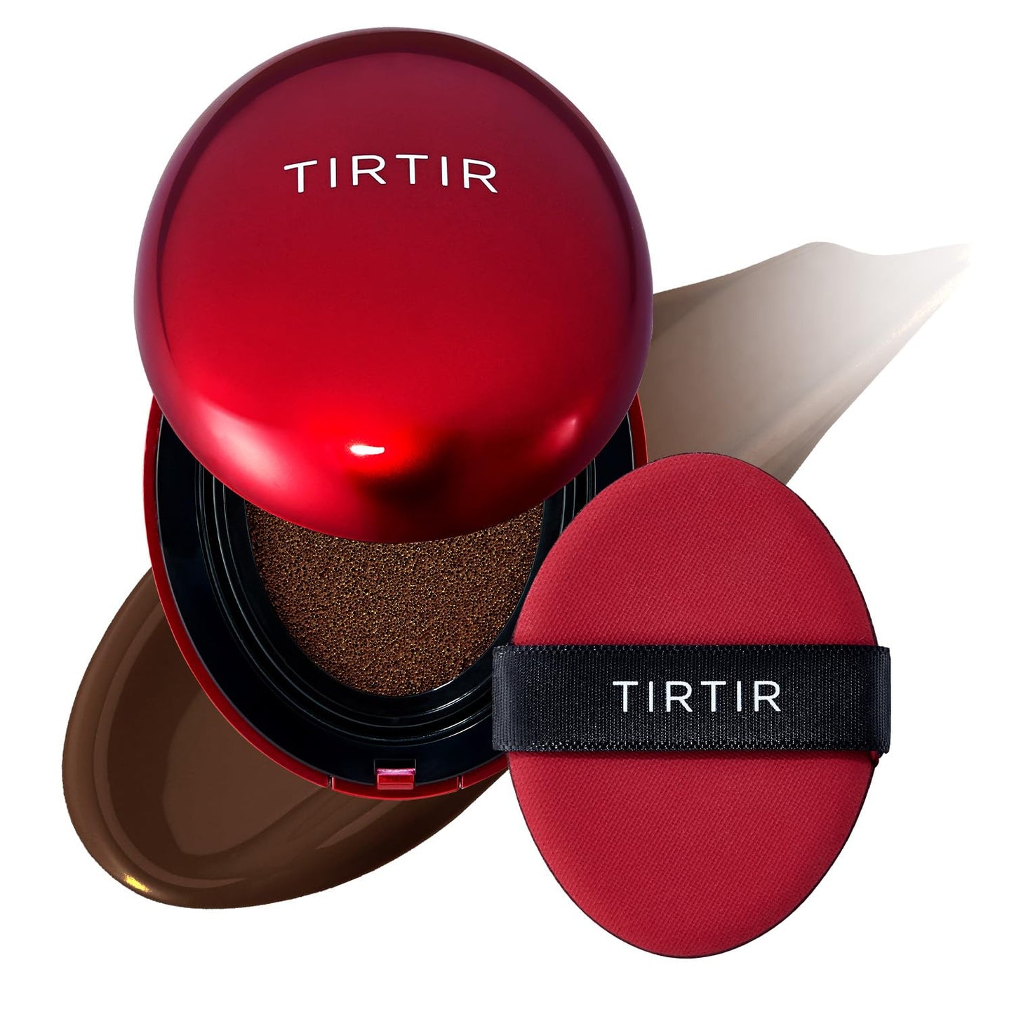 TIRTIR Red Cushion Foundation Mask Fit Full Coverage Weightless Skin Fit Satin Glow Finish Buildable