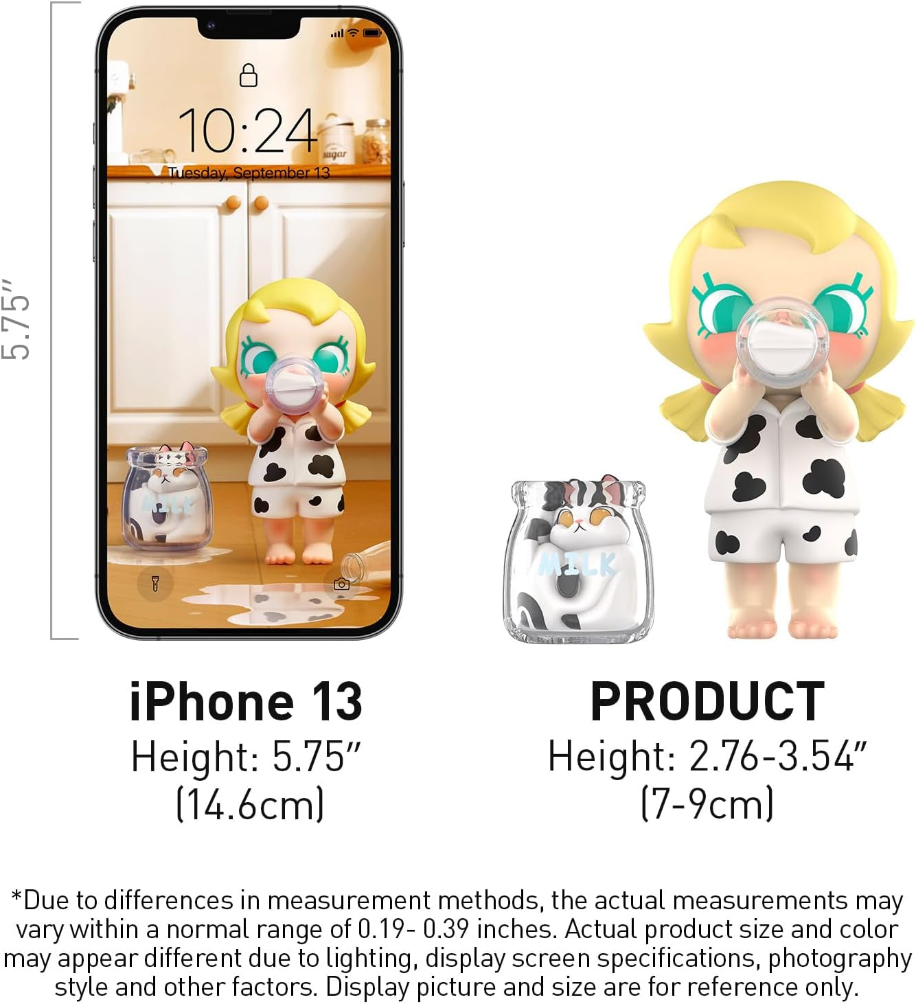 Baby Molly & Baby Tabby Series Figures, 12Pcs Blind Box Figures, Random Design Action Figures Collectible Toys Home Decorations, Holiday Birthday Gifts for Girls and Boys, Whole Set