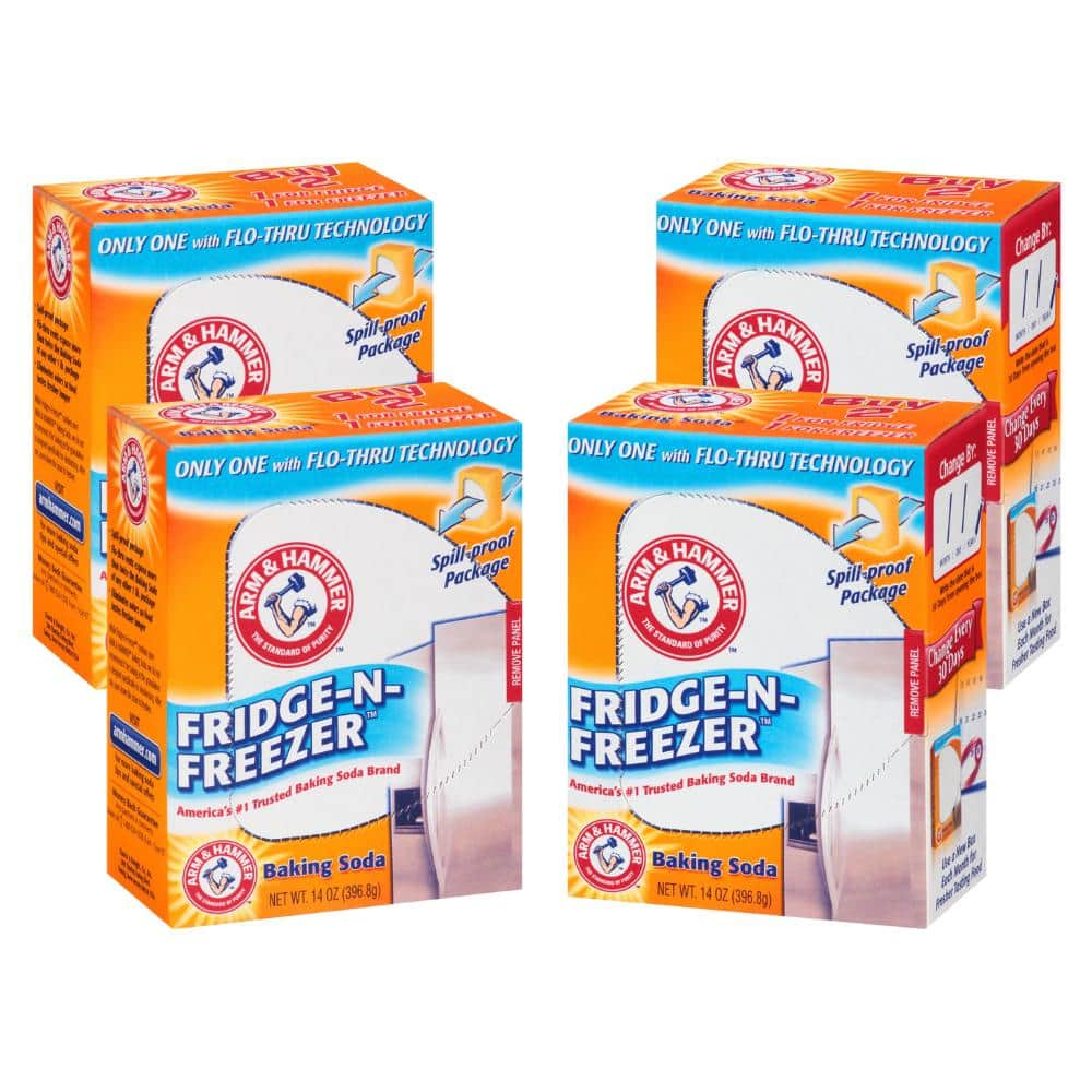 14 Oz. Baking Soda Fridge-N-Freezer Odor Absorber (4-Pack)