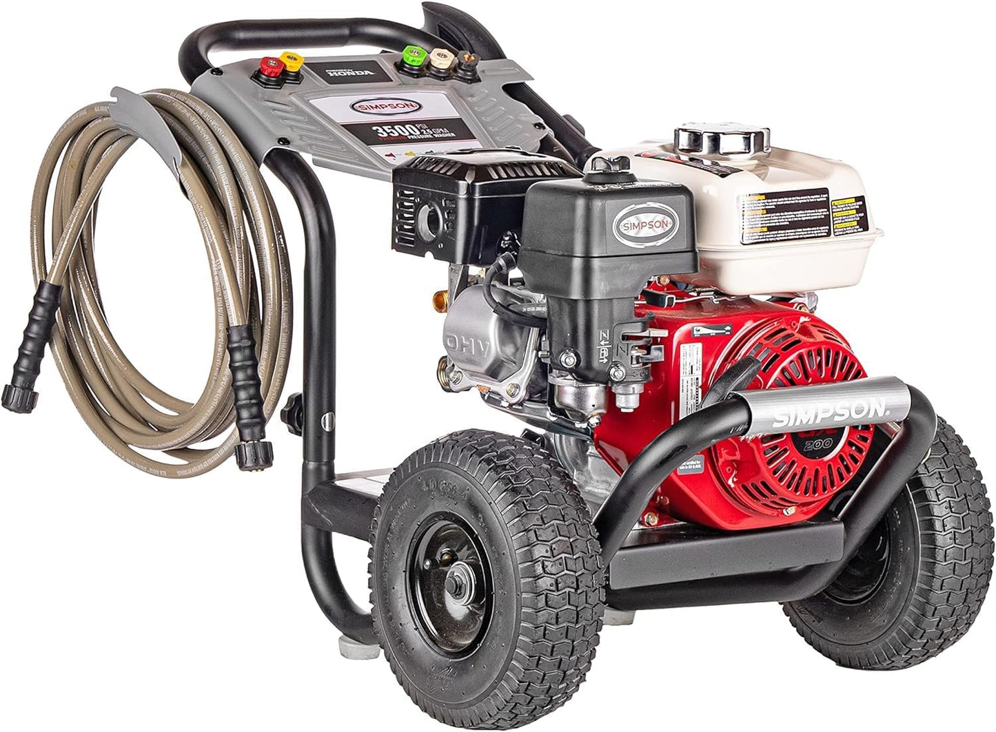 61014 3500 PSI at 2.5 GPM Honda GX200 with AAA AX300 Axial Cam Pump Cold Water Professional Gas Pressure Washer PS61002-S