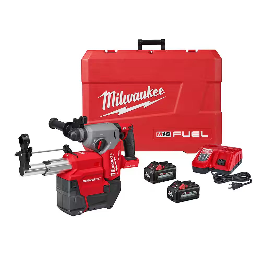 M18 FUEL ONE-KEY 18V Lithium-Ion Brushless Cordless 1 In. Sds-Plus Rotary Hammer W/Dust Extractor Kit