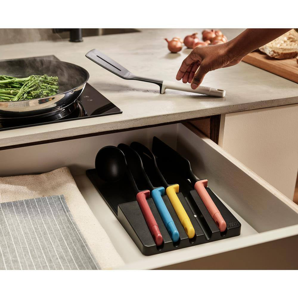 Elevate 5-Piece Kitchen Utensil Set with Storage Tray