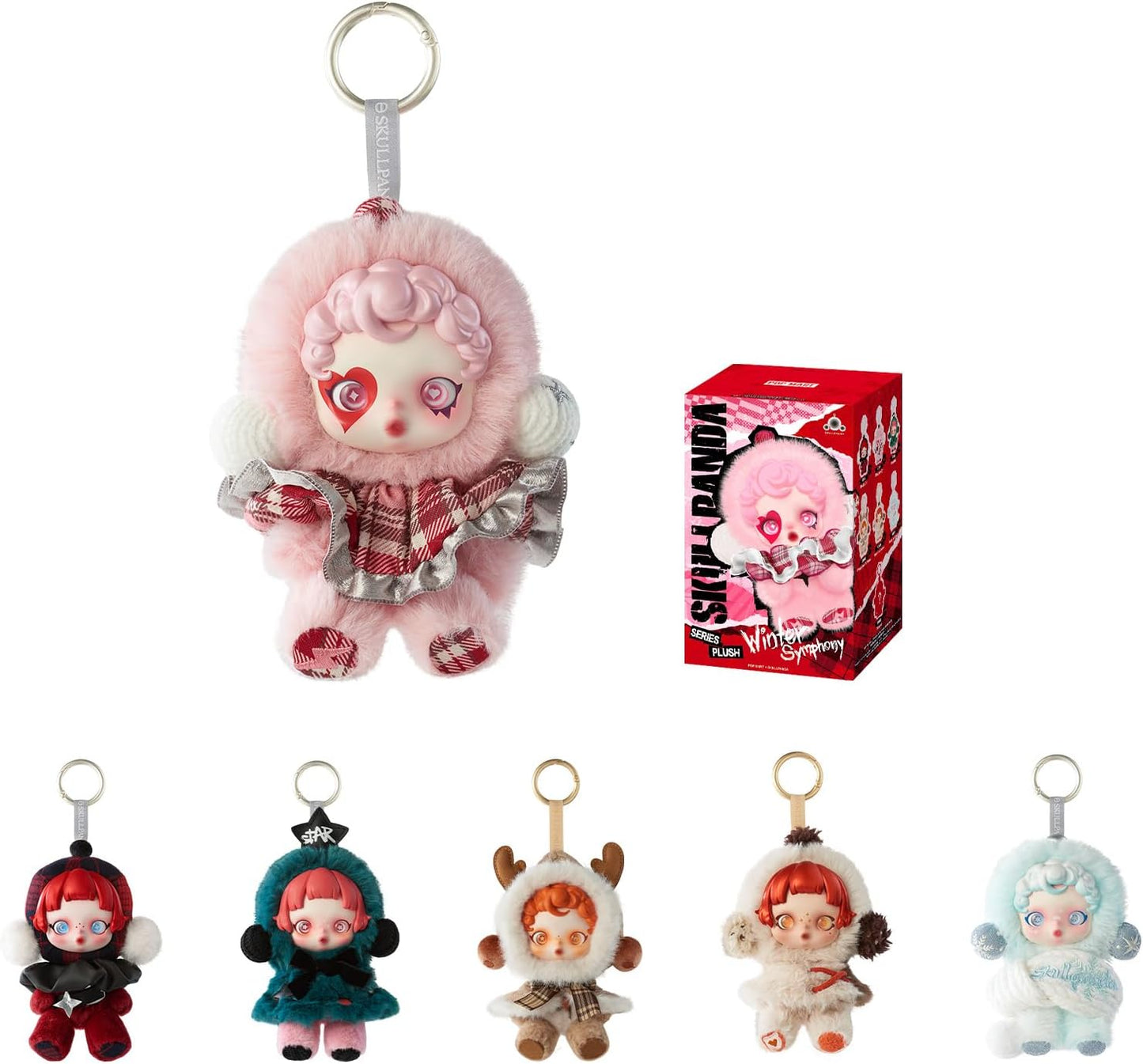 SKULLPANDA Winter Symphony Series, Blind Box Figures, Random Design Figures Collectible Toys Home Decorations, Holiday Birthday Gifts, Single Box