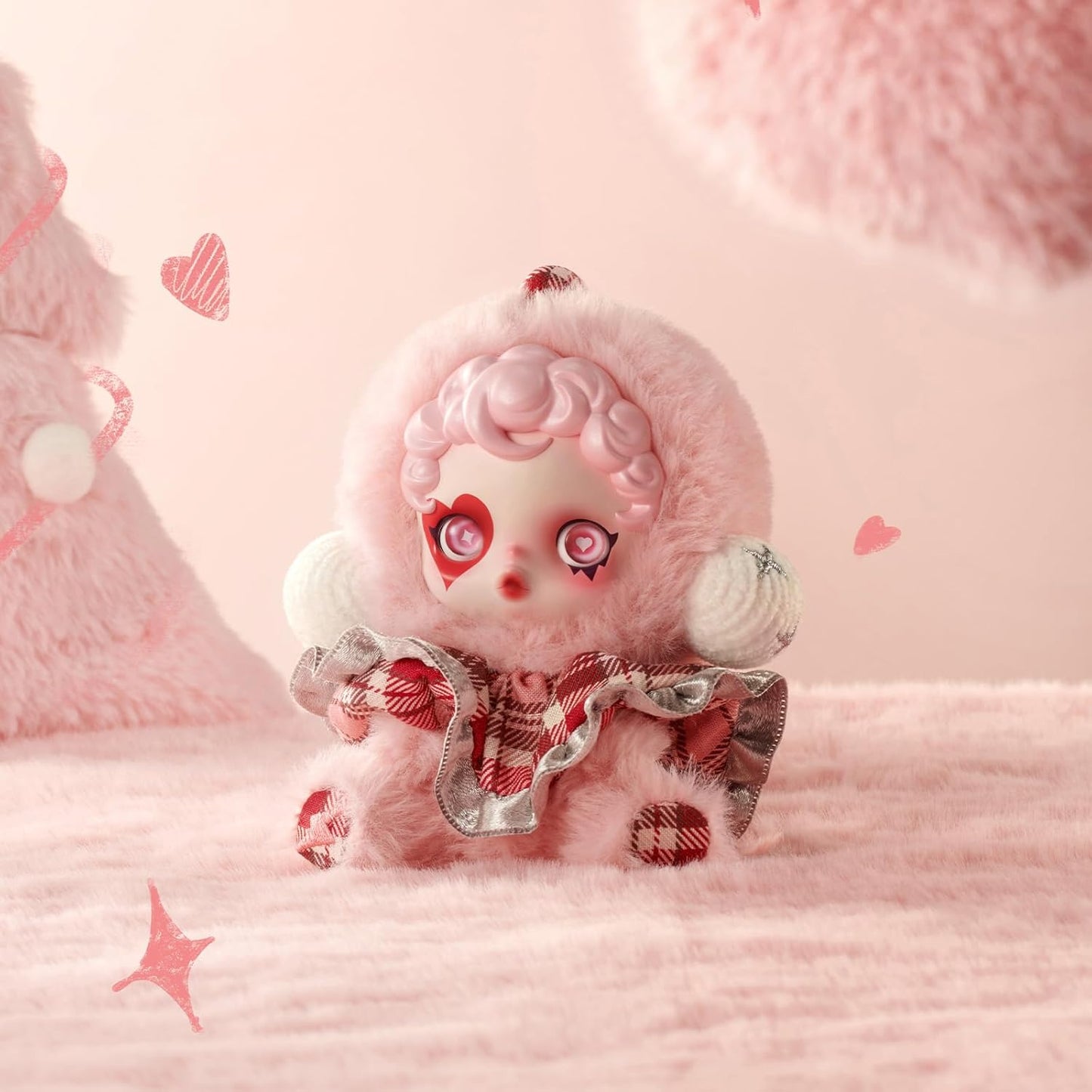 SKULLPANDA Winter Symphony Series, Blind Box Figures, Random Design Figures Collectible Toys Home Decorations, Holiday Birthday Gifts, Single Box