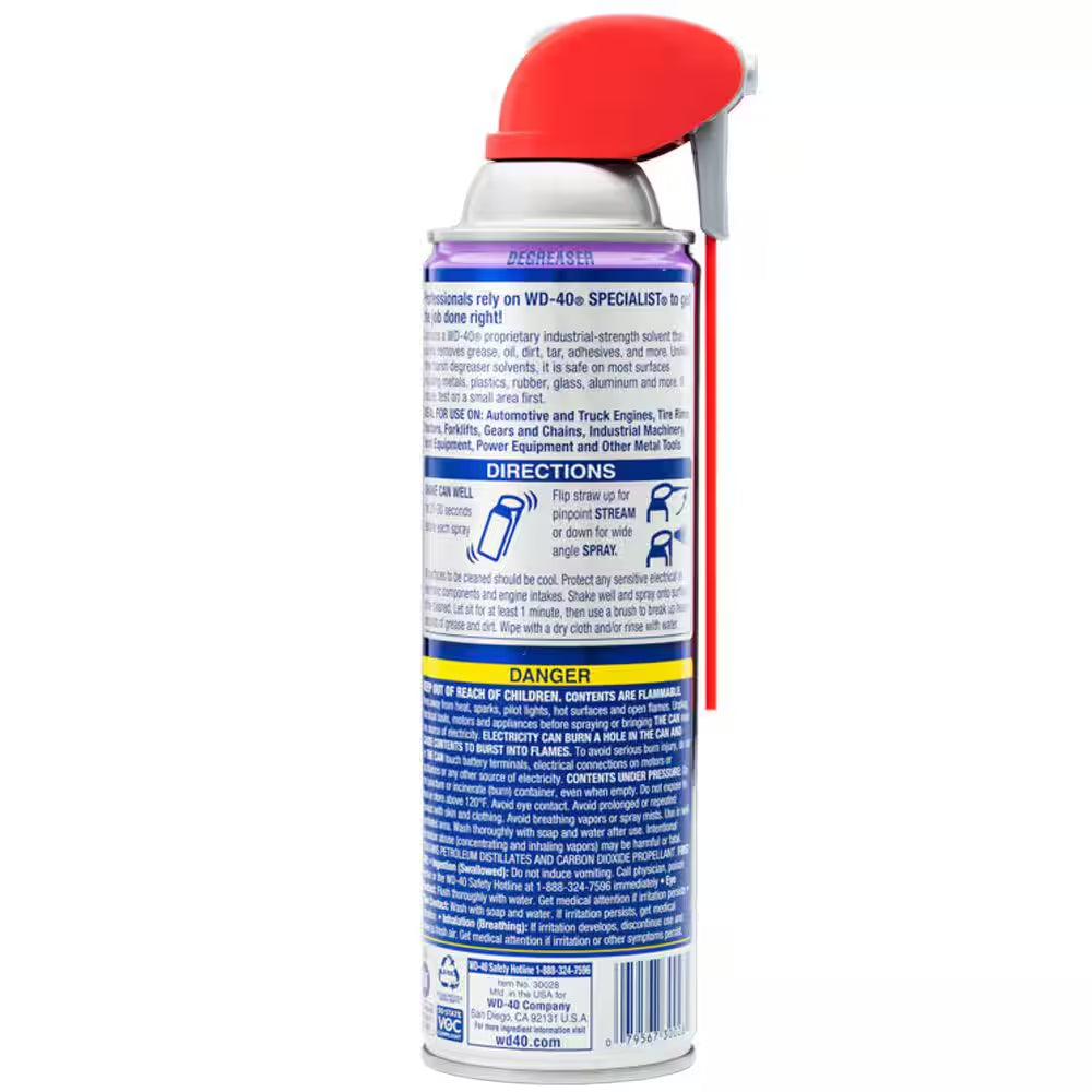 15 Oz. Degreaser, Industrial-Strength Fast Acting Formula with Smart Straw (2-Pack)