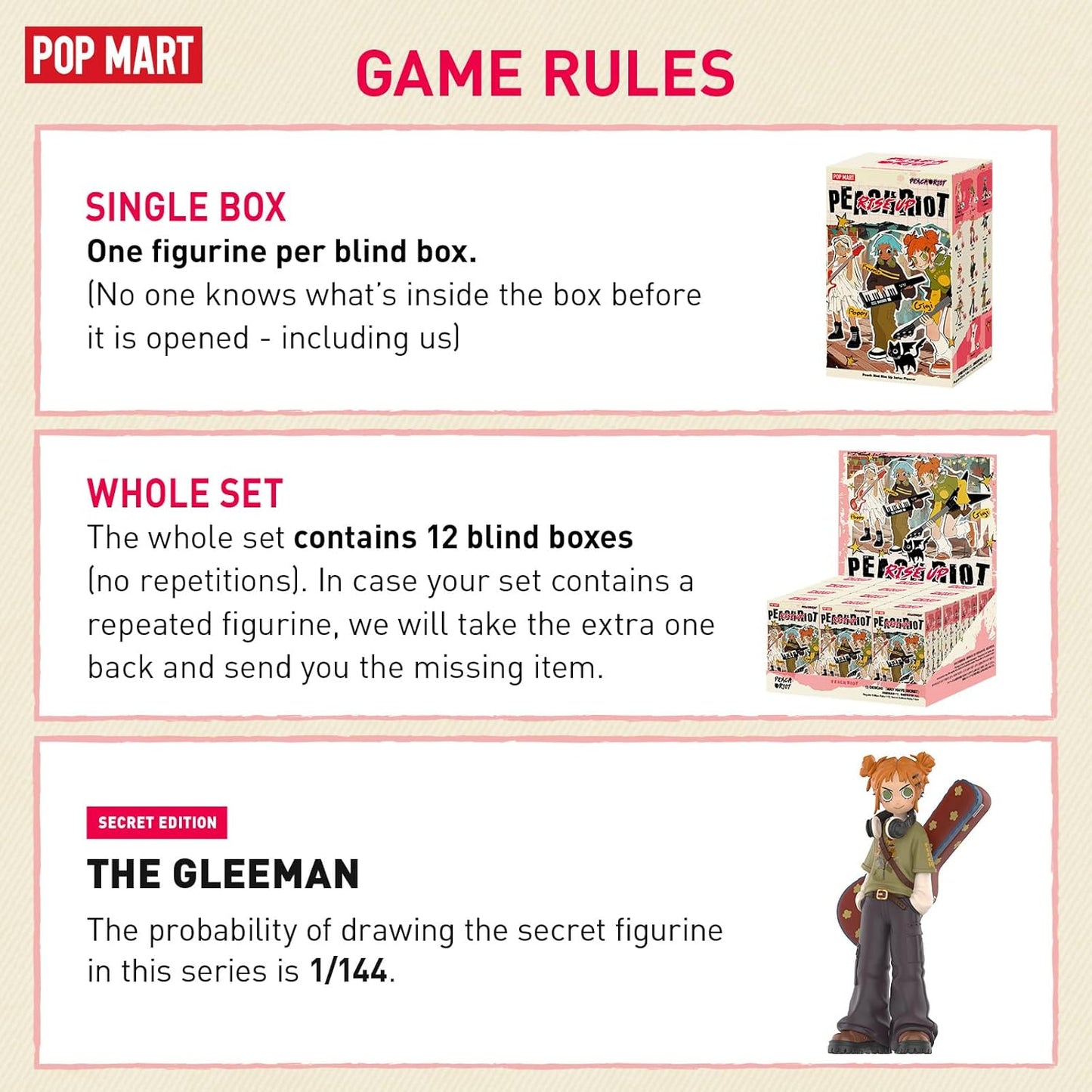Peach Riot Rise up Series Figures, 12Pcs Peach Riot Blind Box Figures, Random Design Action Figures Collectible Toys Home Decorations, Holiday Birthday Gifts for Boys and Girls, Whole Set