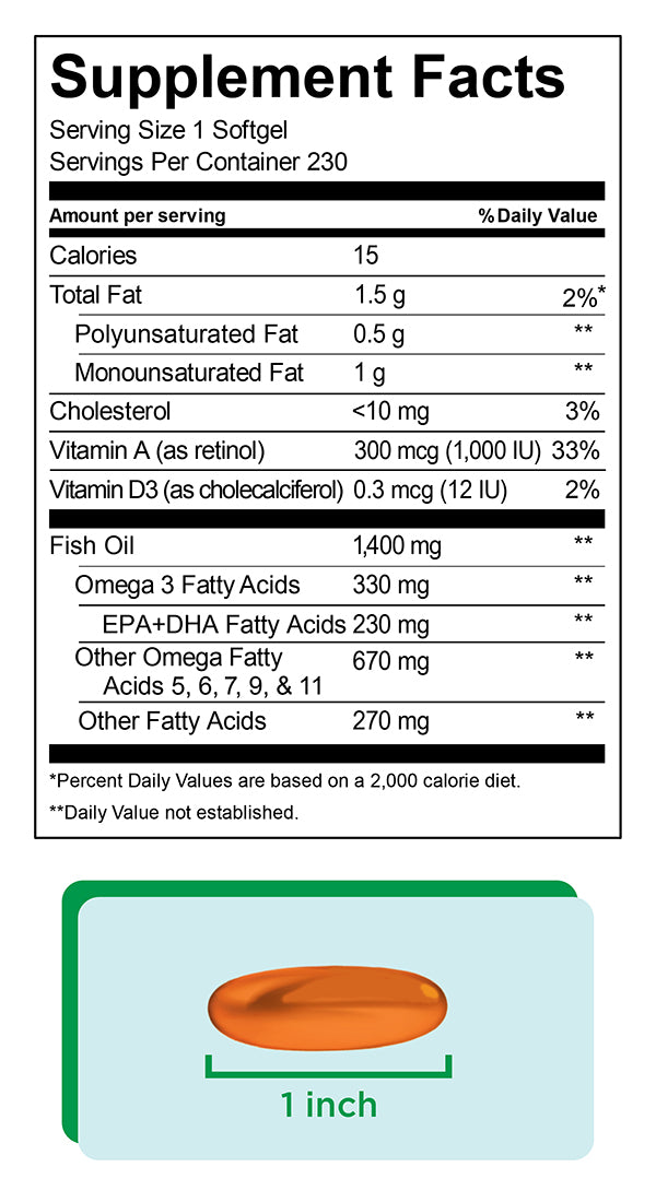 Kirkland Signature Wild Alaskan Fish Oil 1400 mg, 230 Softgels