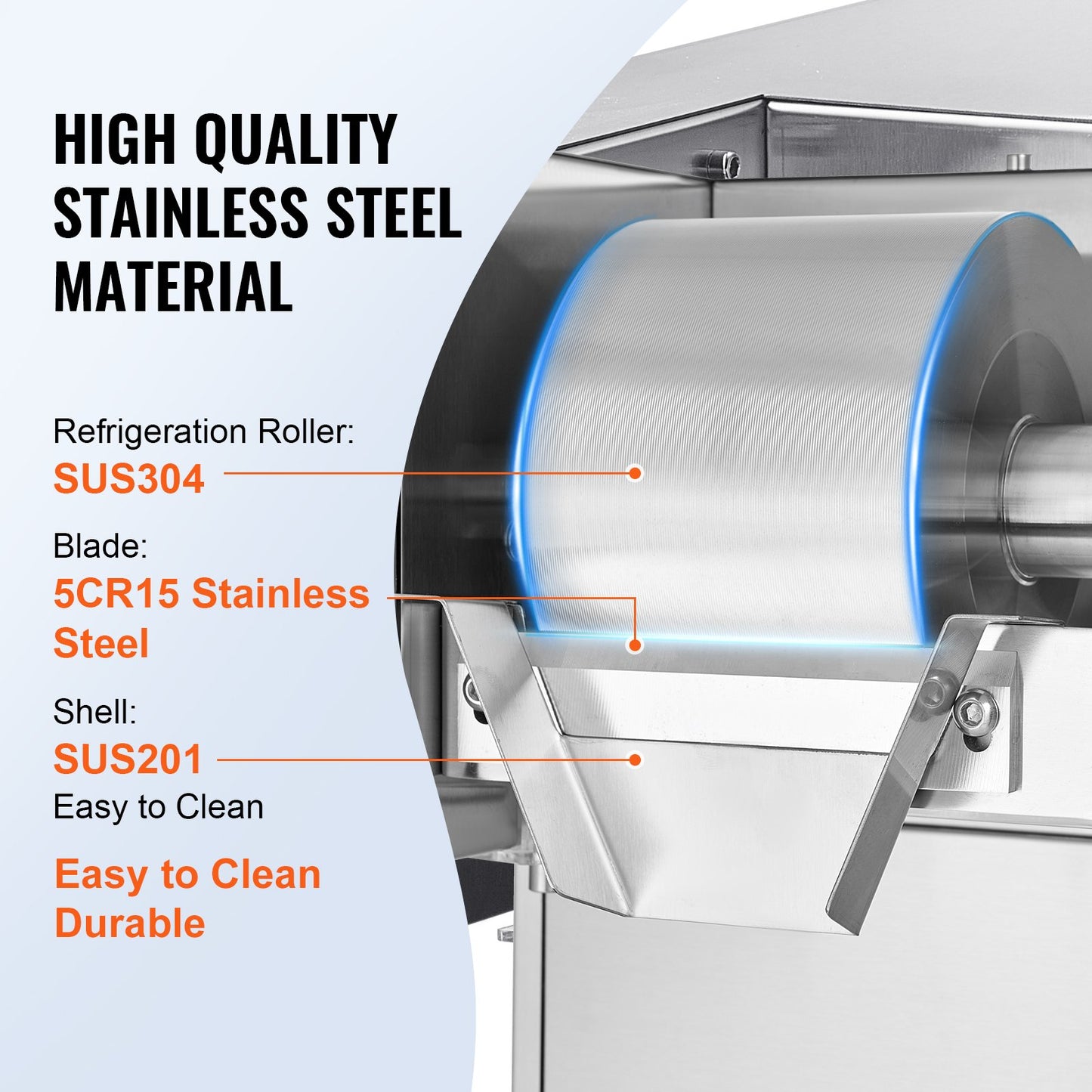 Succebuy Commercial Snowflake Ice Machine Stainless Steel Air Cooling System&Rapid Heat Dissipation for Bakery Cafe